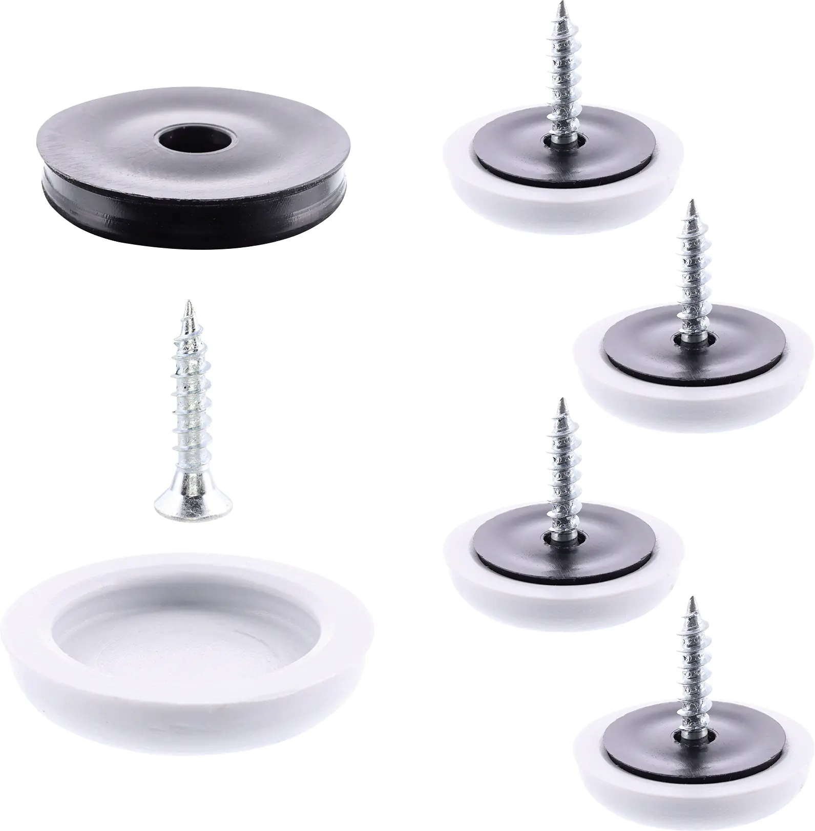 Wagner Möbelgleiter zum Anschrauben Hyper grau Ø 20 mm - 4 Stück Wagner Möbelgleiter zum Anschrauben Hyper grau Ø 20 mm - 4 Stück