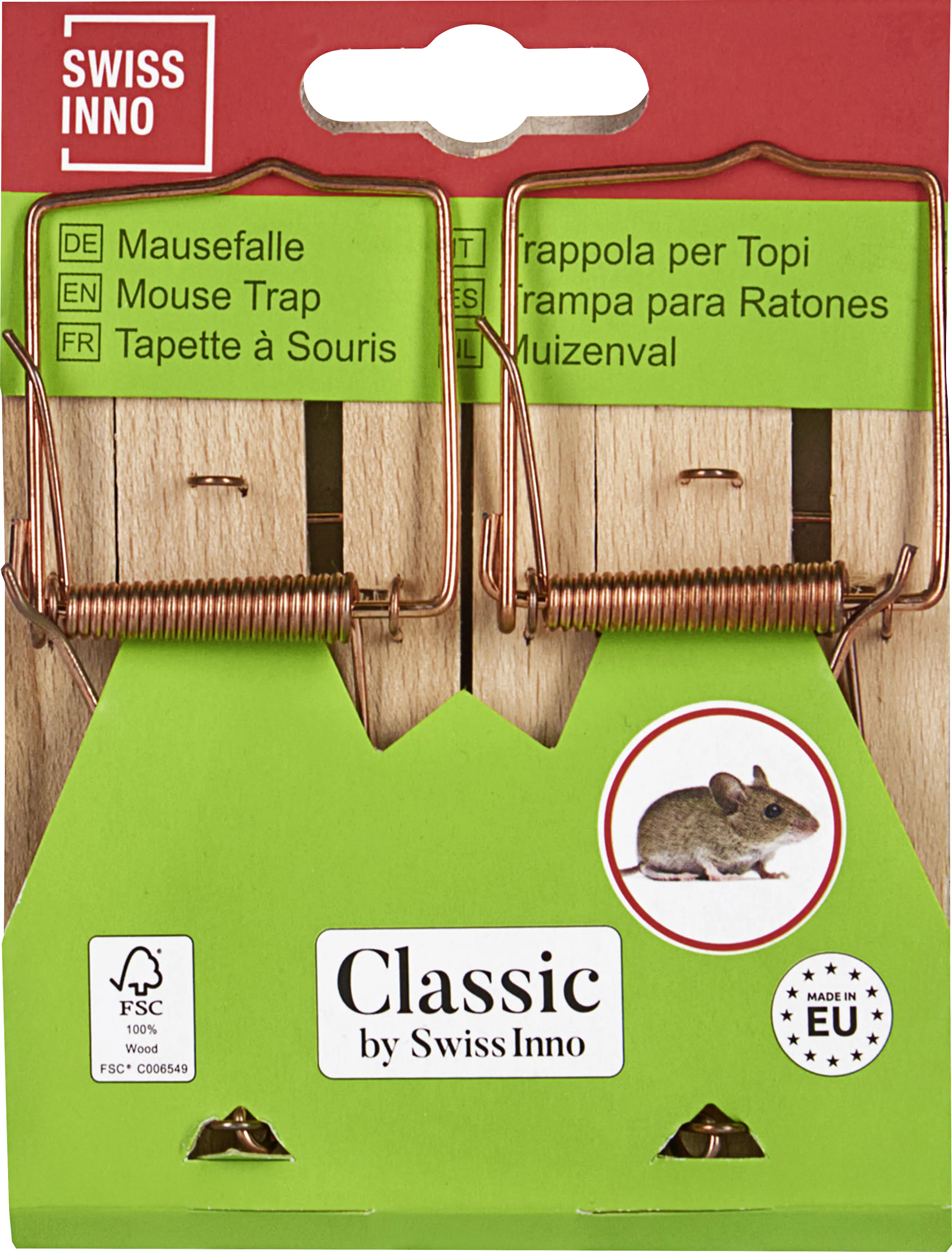 Swissinno Classic Holz-Mausefalle 
