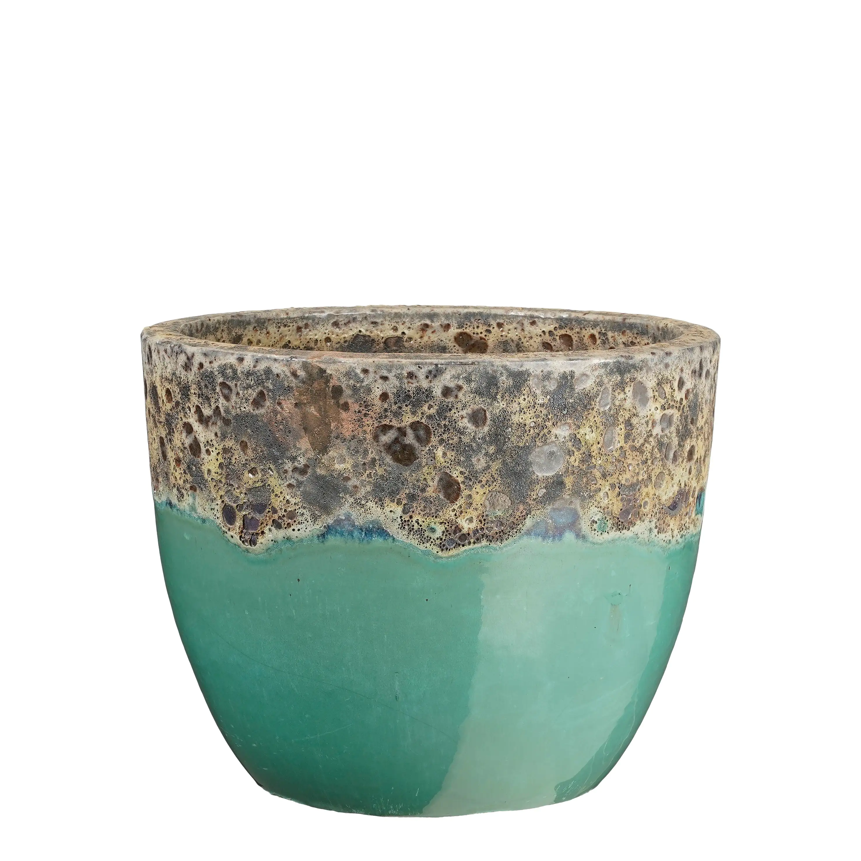 Mica Decorations Pflanztopf Picchu Ø 25 x 20 cm türkis