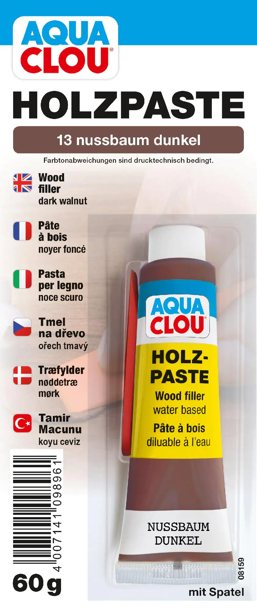 Clou Holzpaste 60 g nussbaum dunkel Clou Holzpaste 60 g nussbaum dunkel