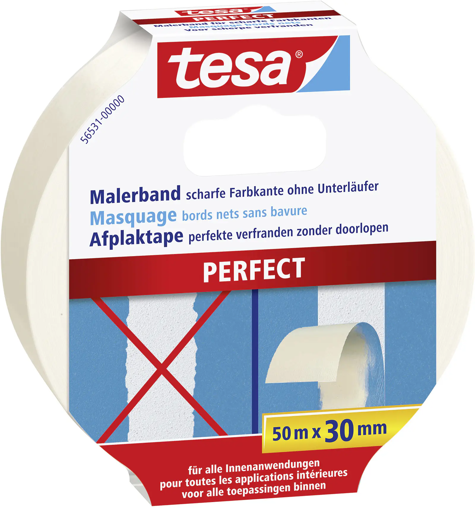 tesa Malerband Perfect 50 m x 30 mm, beige tesa Malerband Perfect 50 m x 30 mm, beige