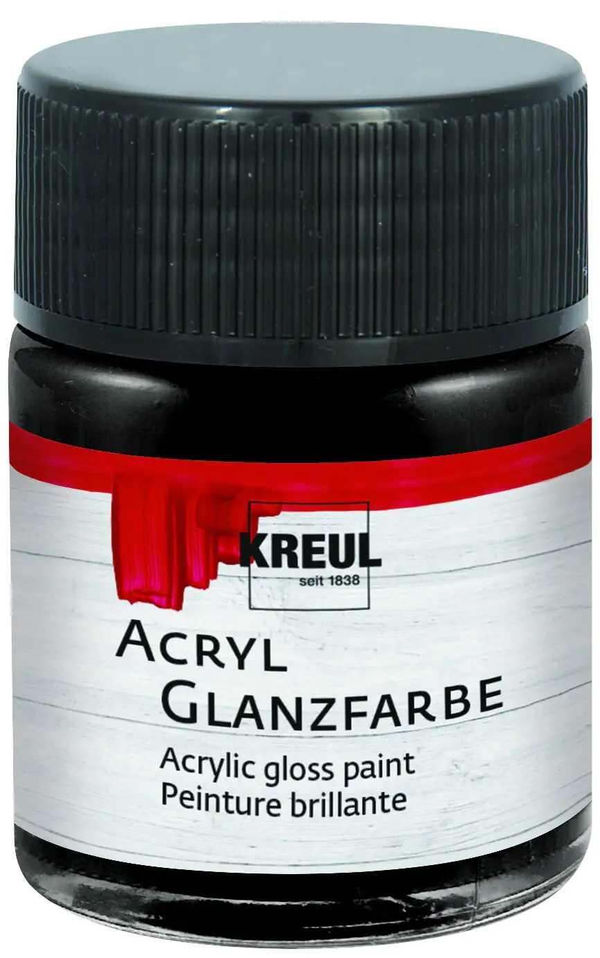 Kreul Acryl Glanzfarbe schwarz 50 ml Kreul Acryl Glanzfarbe schwarz 50 ml