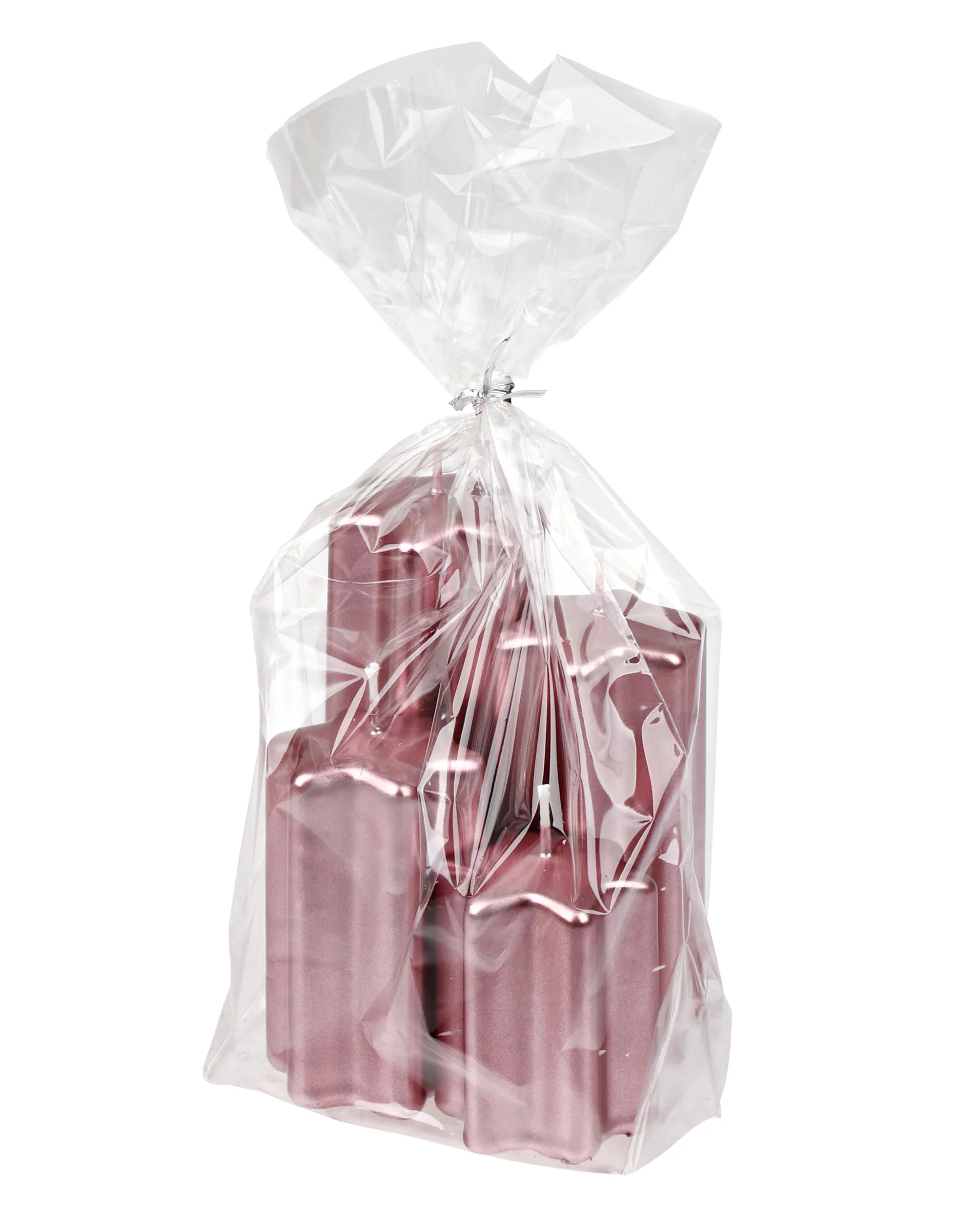 Steinhart Sternkerzenset Edelglanz Ø 5 x 6-12 cm antikrosa 4er Pack