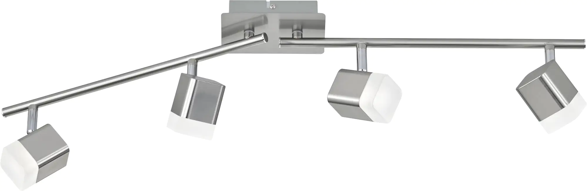 Reality Leuchten 4er LED Balken Roubaix weiß, nickel matt