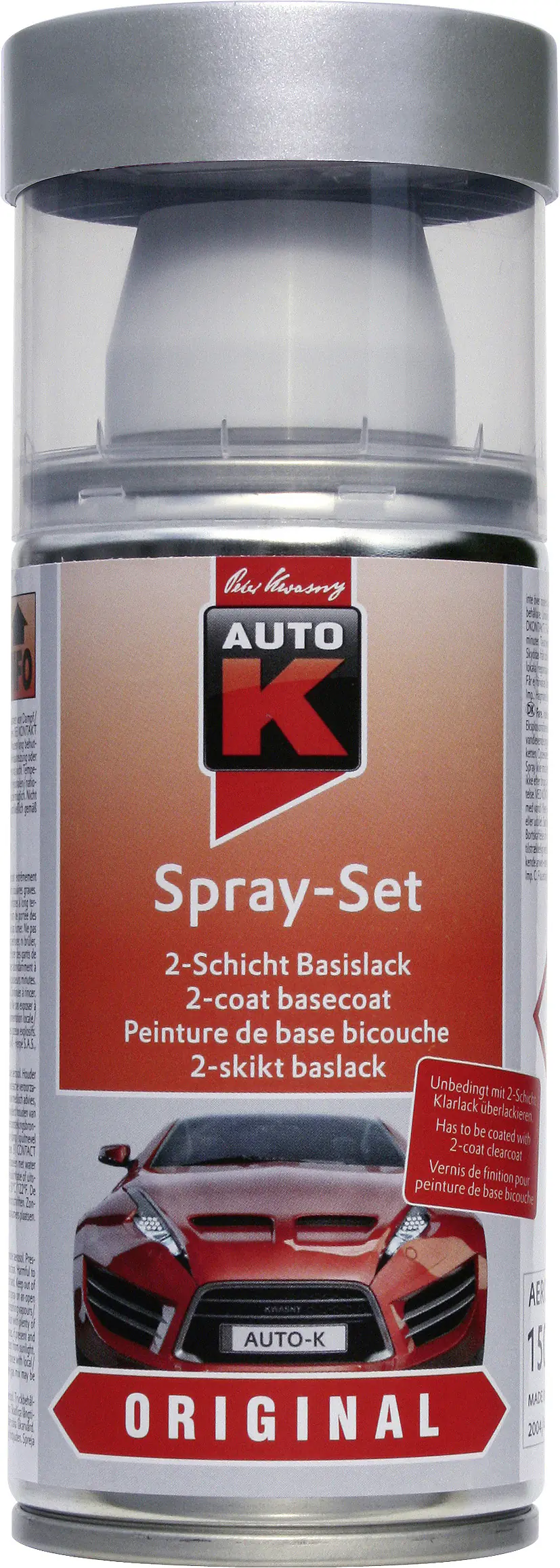 Auto-K Lackspray-Set VW Tungsten Silver LB7W 150ml