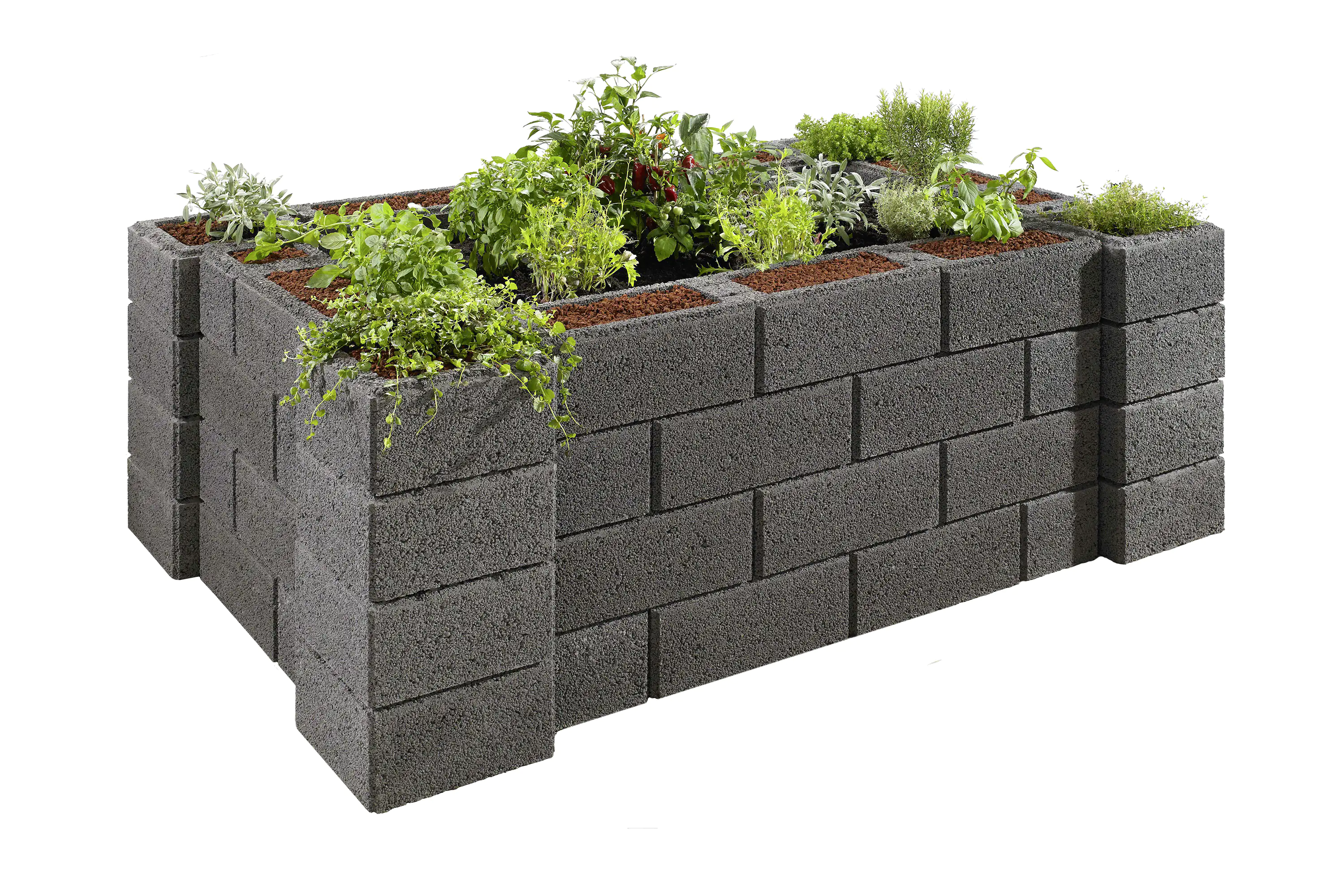 2077881026793_4 Kann Hochbeet-Set 4 Garten 230 x 150 x 85 cm anthrazit