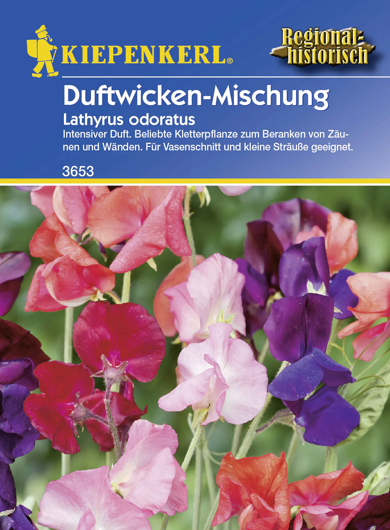 Kiepenkerl Lathyrus Duftwicken-Mix Lathyrus odoratus, Inhalt: 3 g