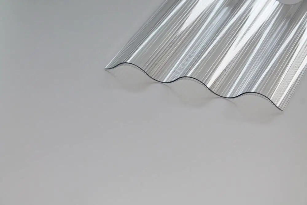 Gutta Polycarbonat-Wellplatte Sinus 76/18 250 x 90 cm 1,4 mm klar