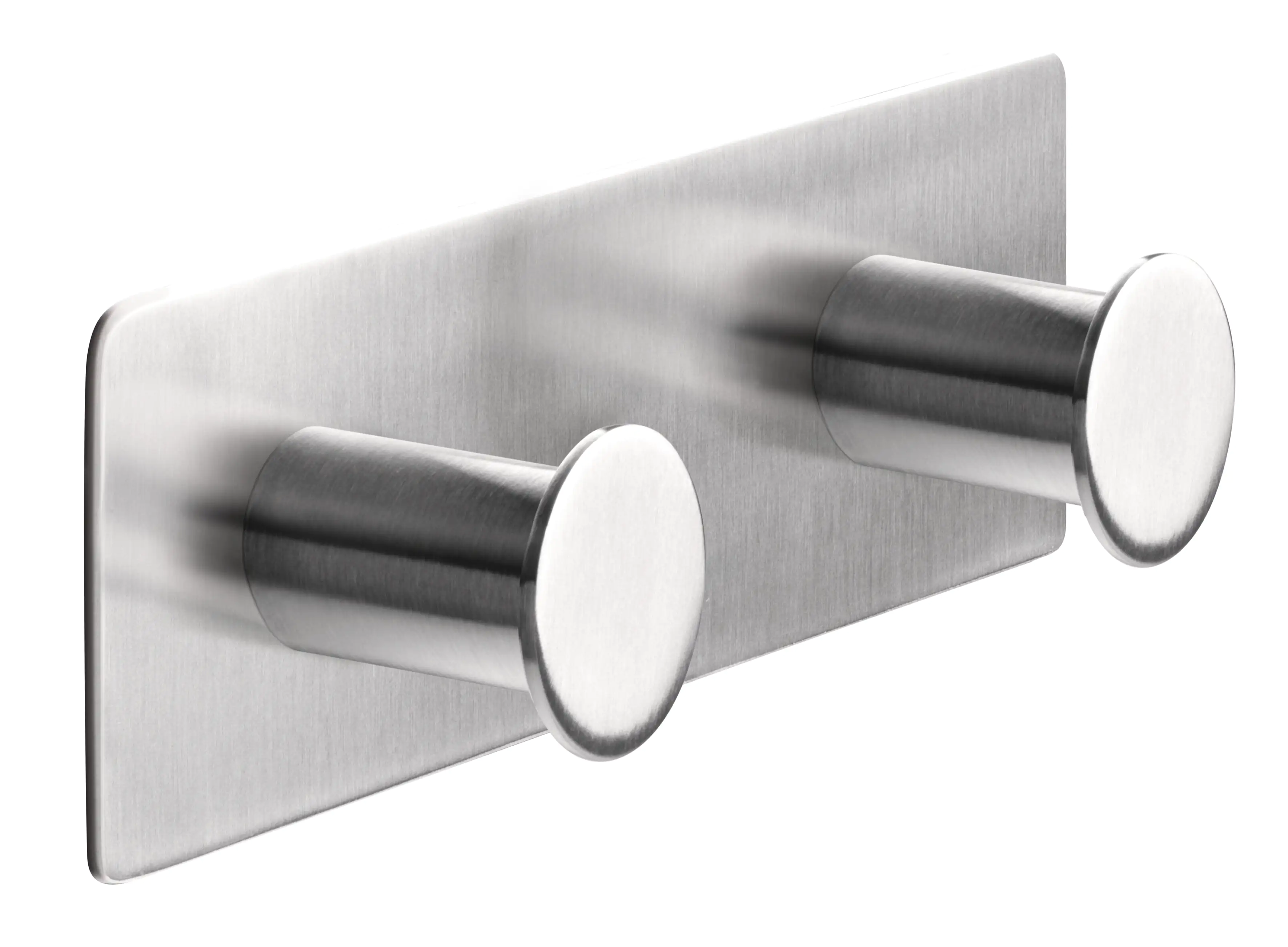 tesa Powerbutton Doppelhaken Classic Edelstahl