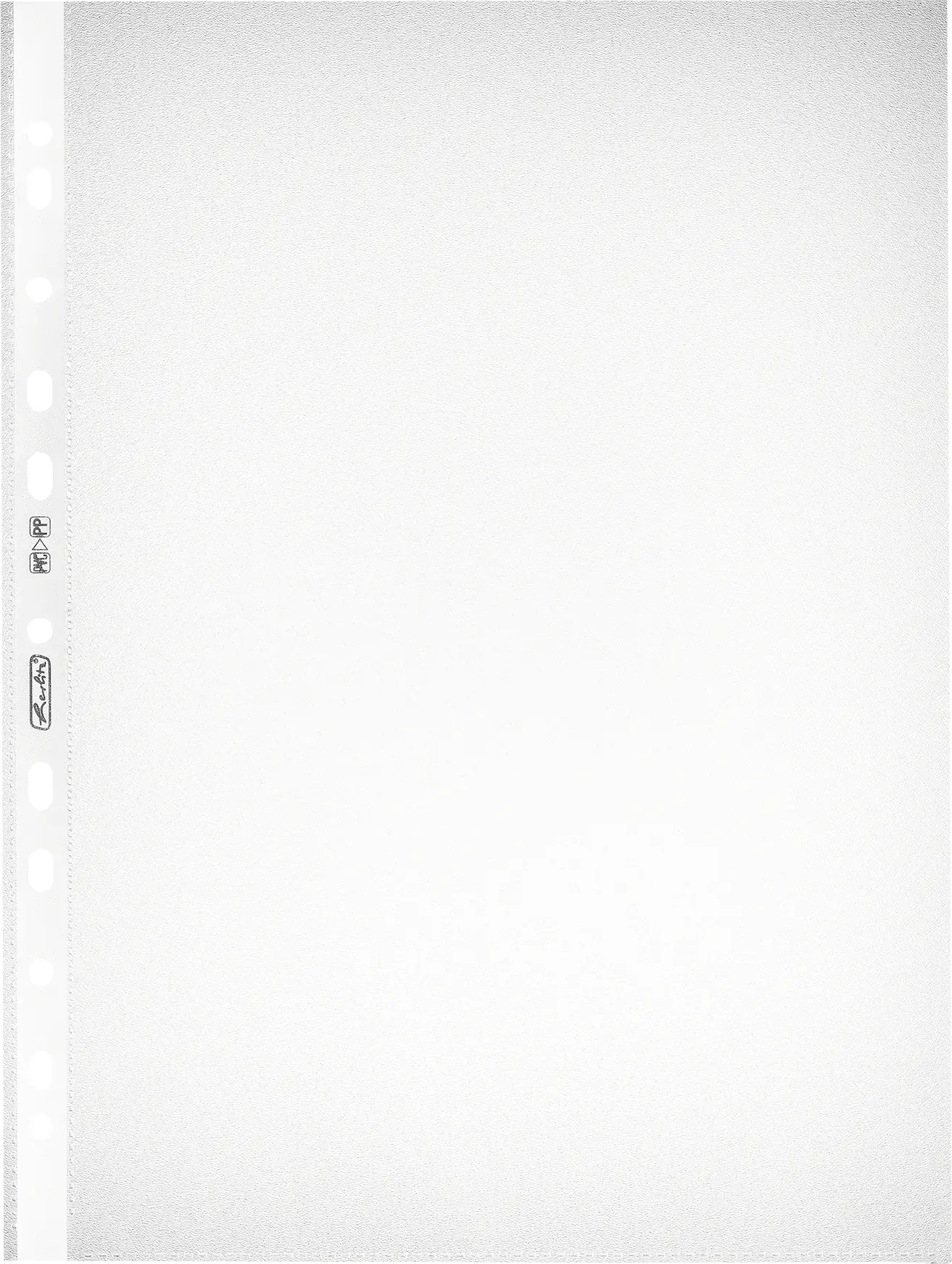 herlitz Prospekthülle A4 PP Standard genarbt dokumentenecht 10 Stück