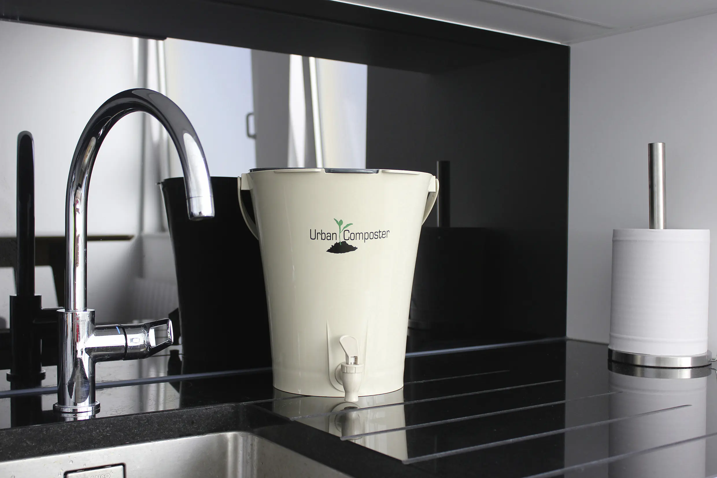 Garantia Komposter Urban City Bokashi sandbeige-grau 8 L