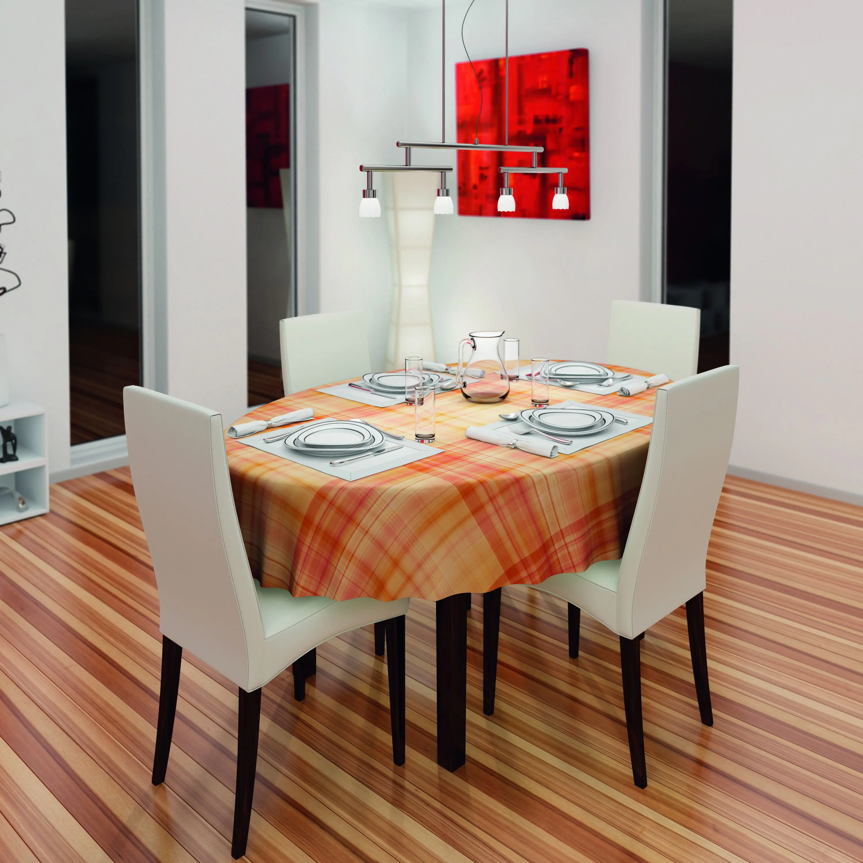 d-c-fix Tischdecke Manhattan Valova mandarine 140 cm