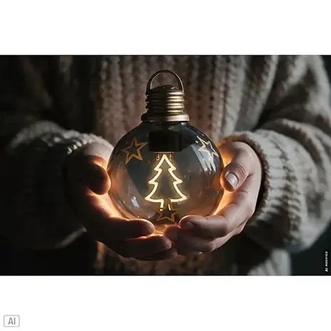 Paulmann LED-Weihnachtskugel Glas/Kunststoff Weihnachtsbaum Ø 10 cm braun/gold