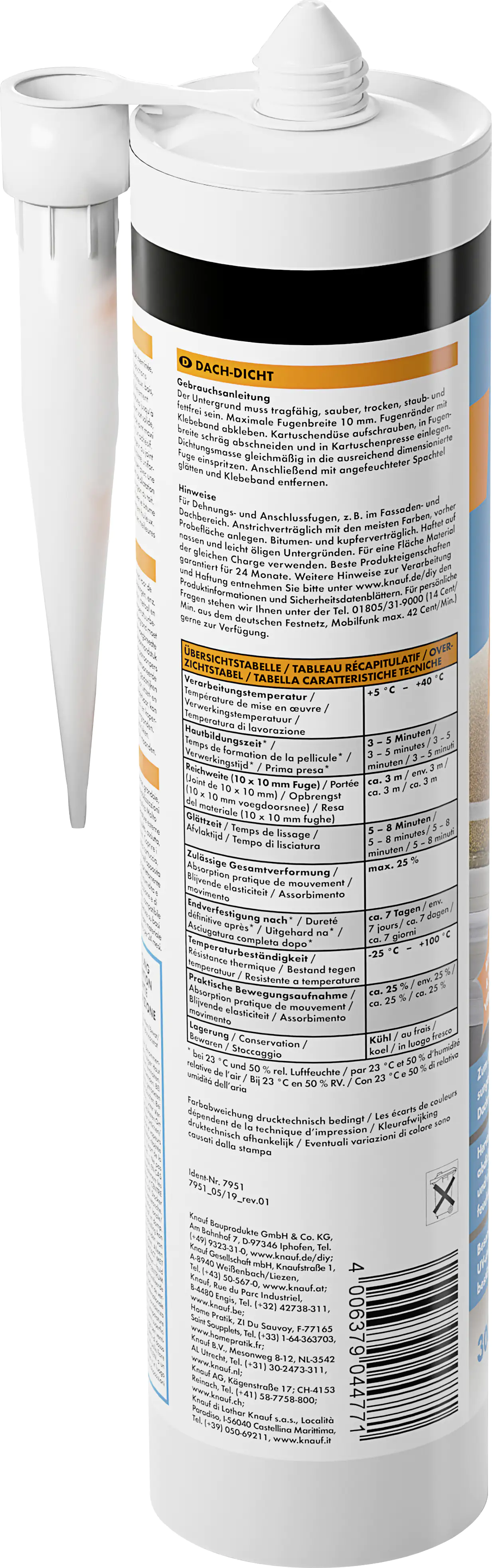 Knauf Dachdicht schwarz 300 ml