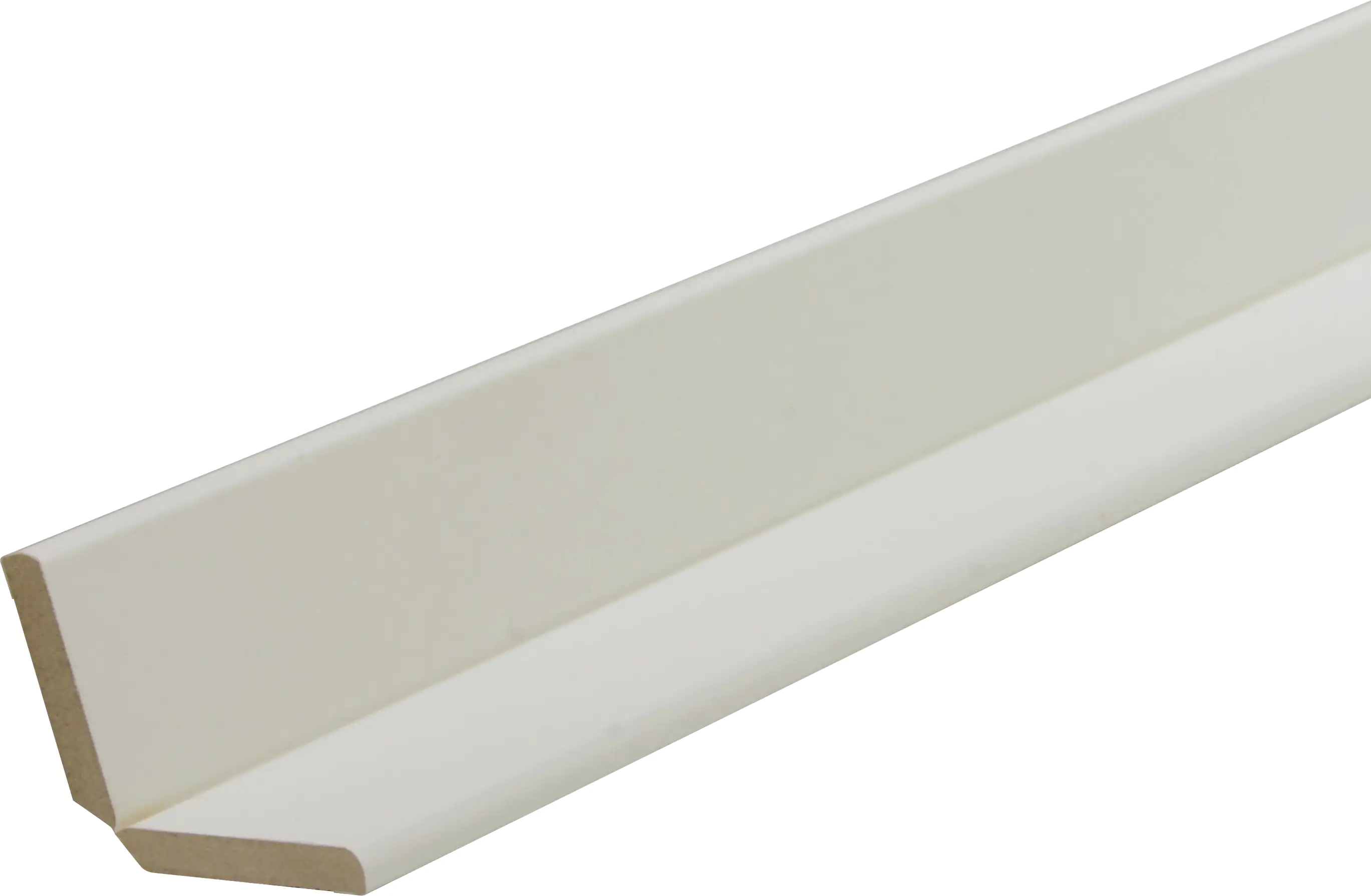 B.S. Bauprogramm Knickwinkelleiste 260 cm 28 x 28 mm Creme supermatt