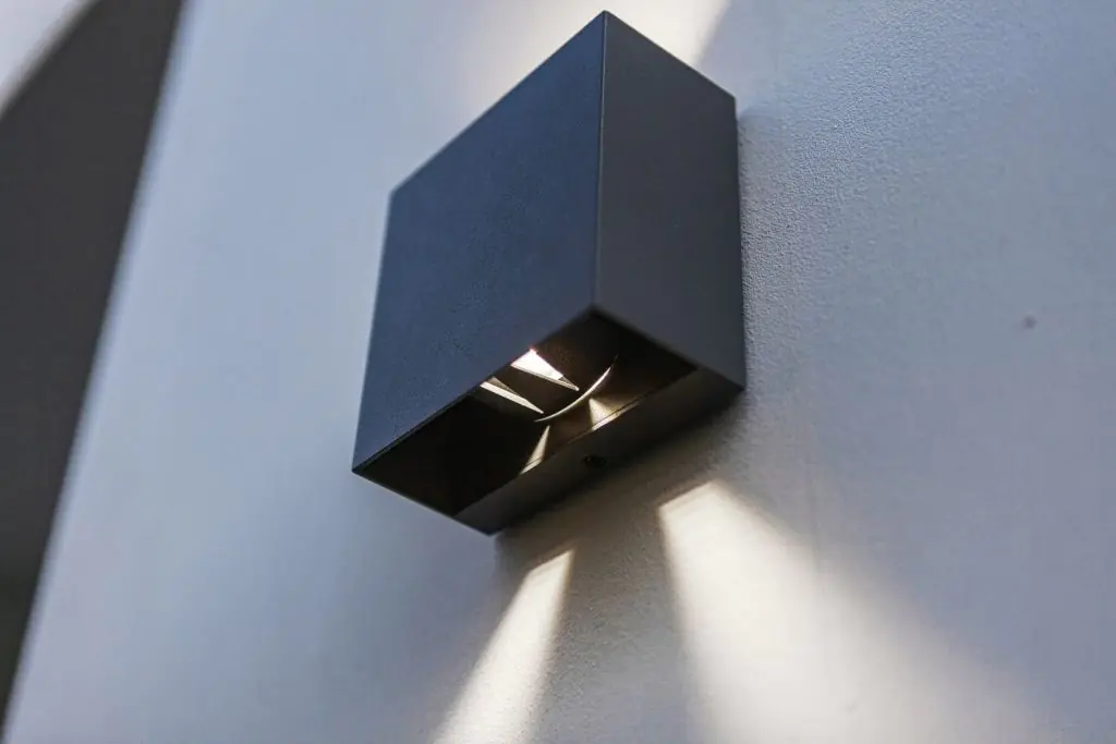 Lutec LED Außenwandleuchte Gemini anthrazit IP54 Up- & Downlight