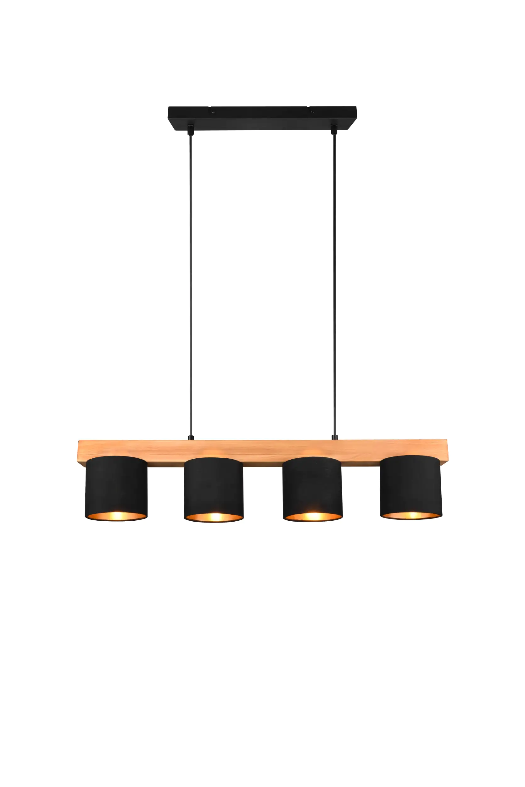 4017807502923_1 Reality Leuchten Pendelleuchte Cameron schwarz, gold