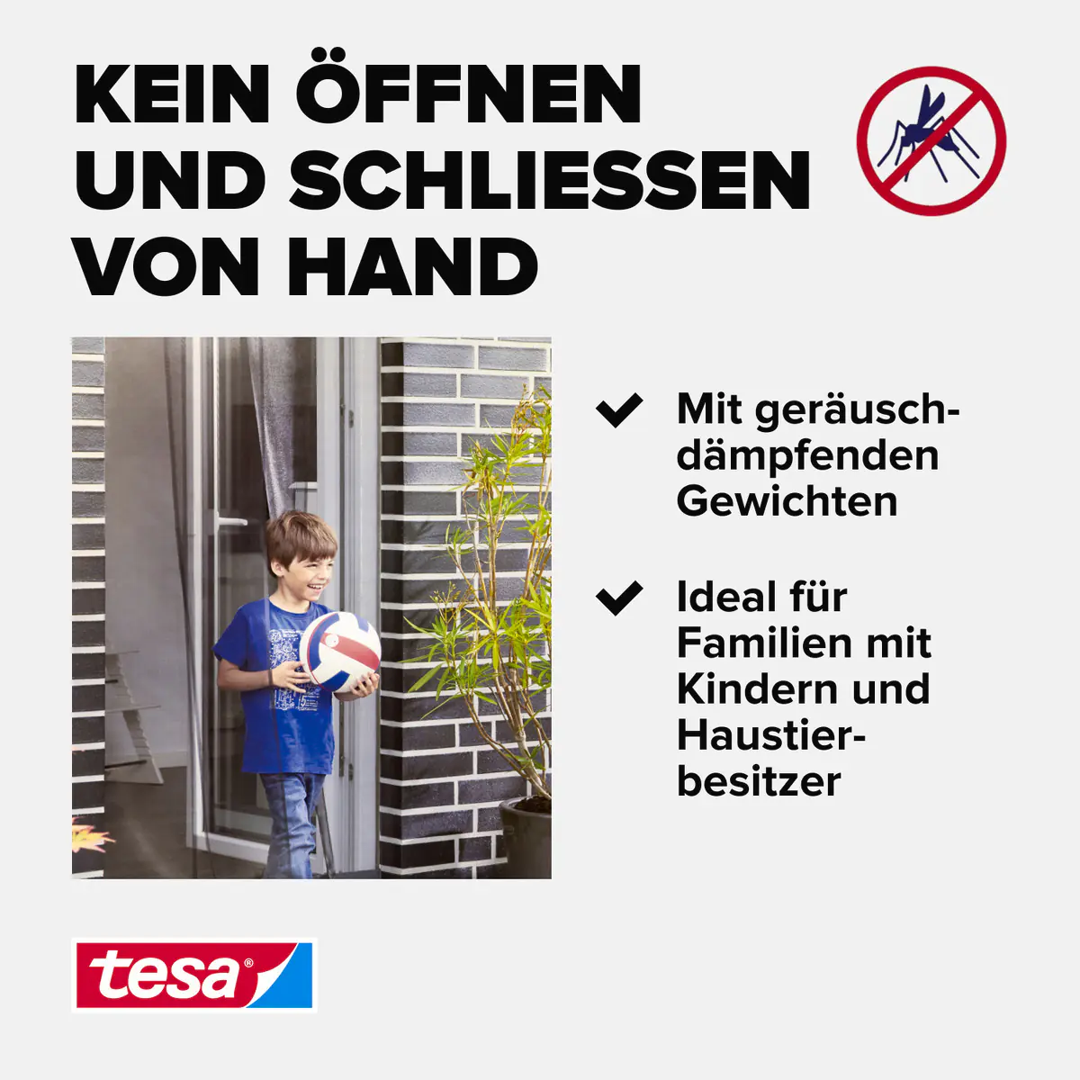 tesa Lamellentür Premium Teleskop 95 x 220 cm anthrazit