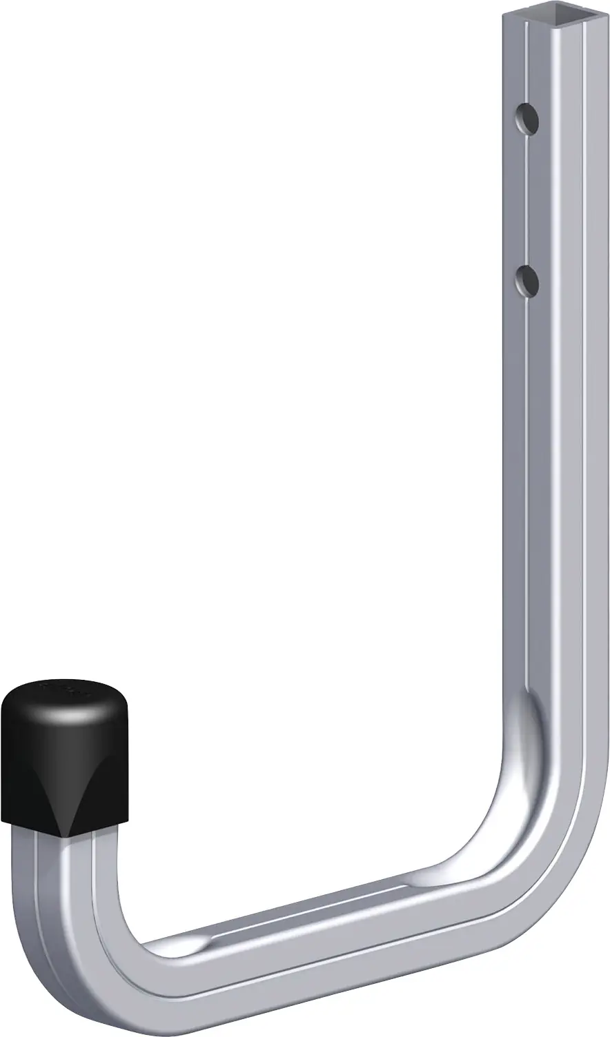 coaxis®-Wandhaken 115 mm 115 x 140 mm Aluminium roh Kappe schwarz