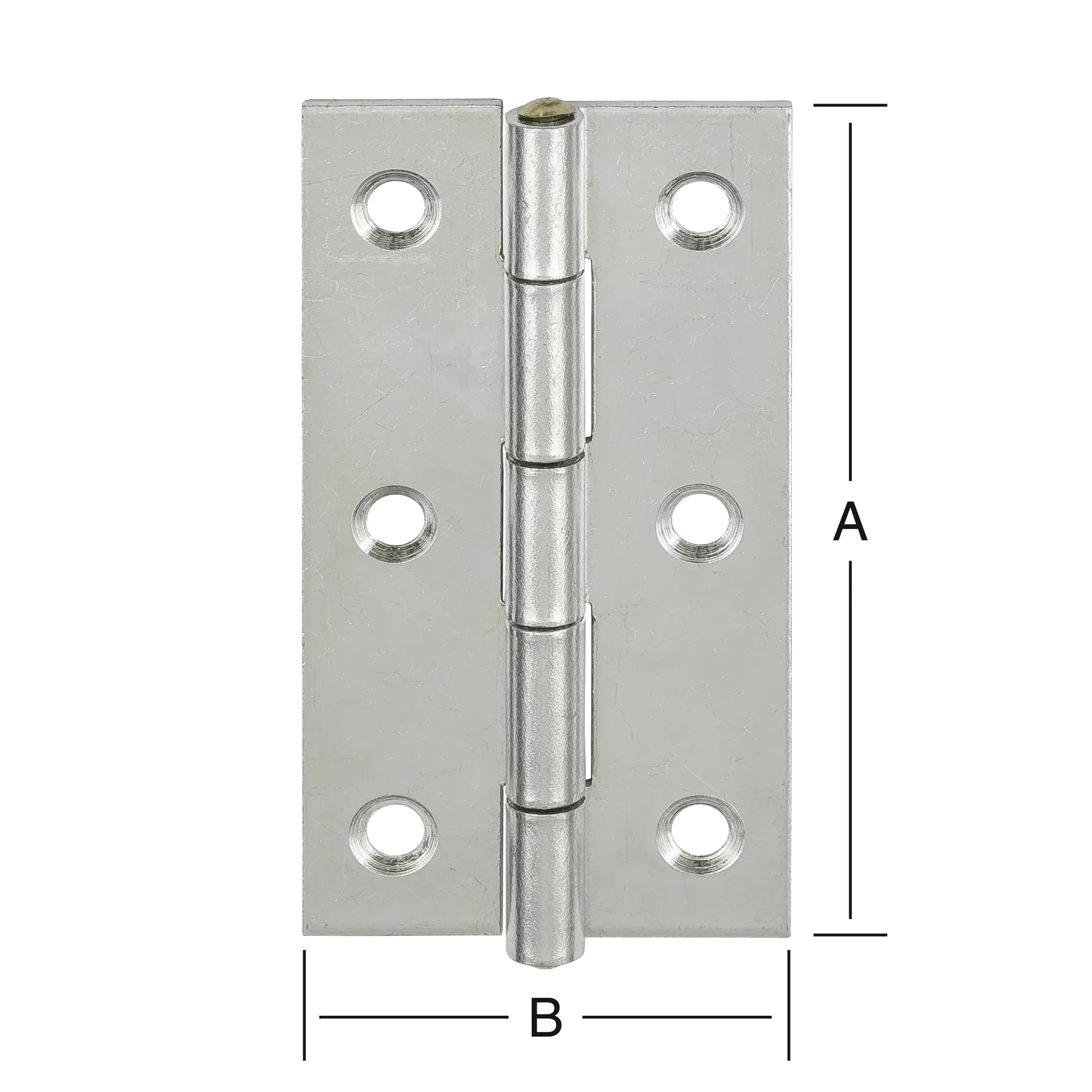 Vormann Schmale Scharniere verzinkt 80 x 41 mm