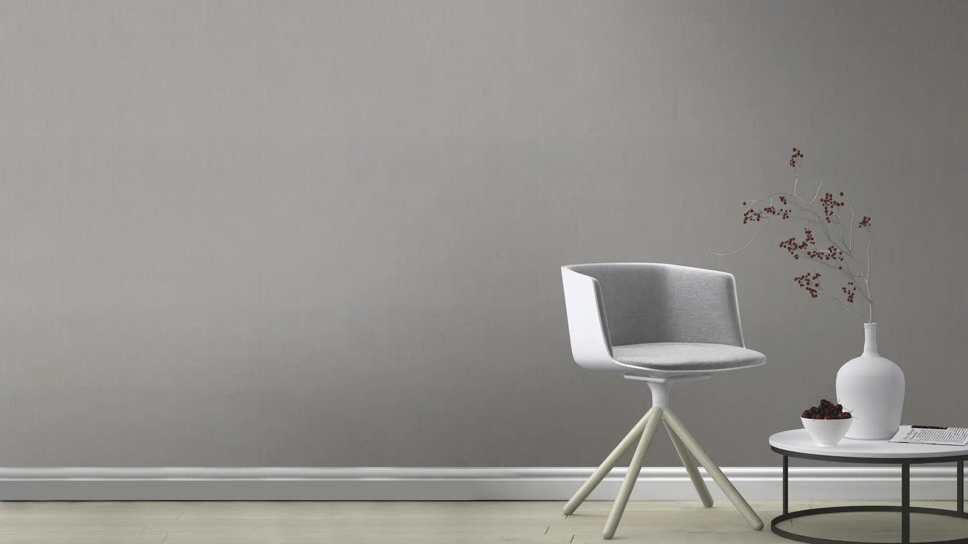 Rasch Vliestapete 746068 Grau-Dunkelgrau Uni 10,05 m x 0,53 m