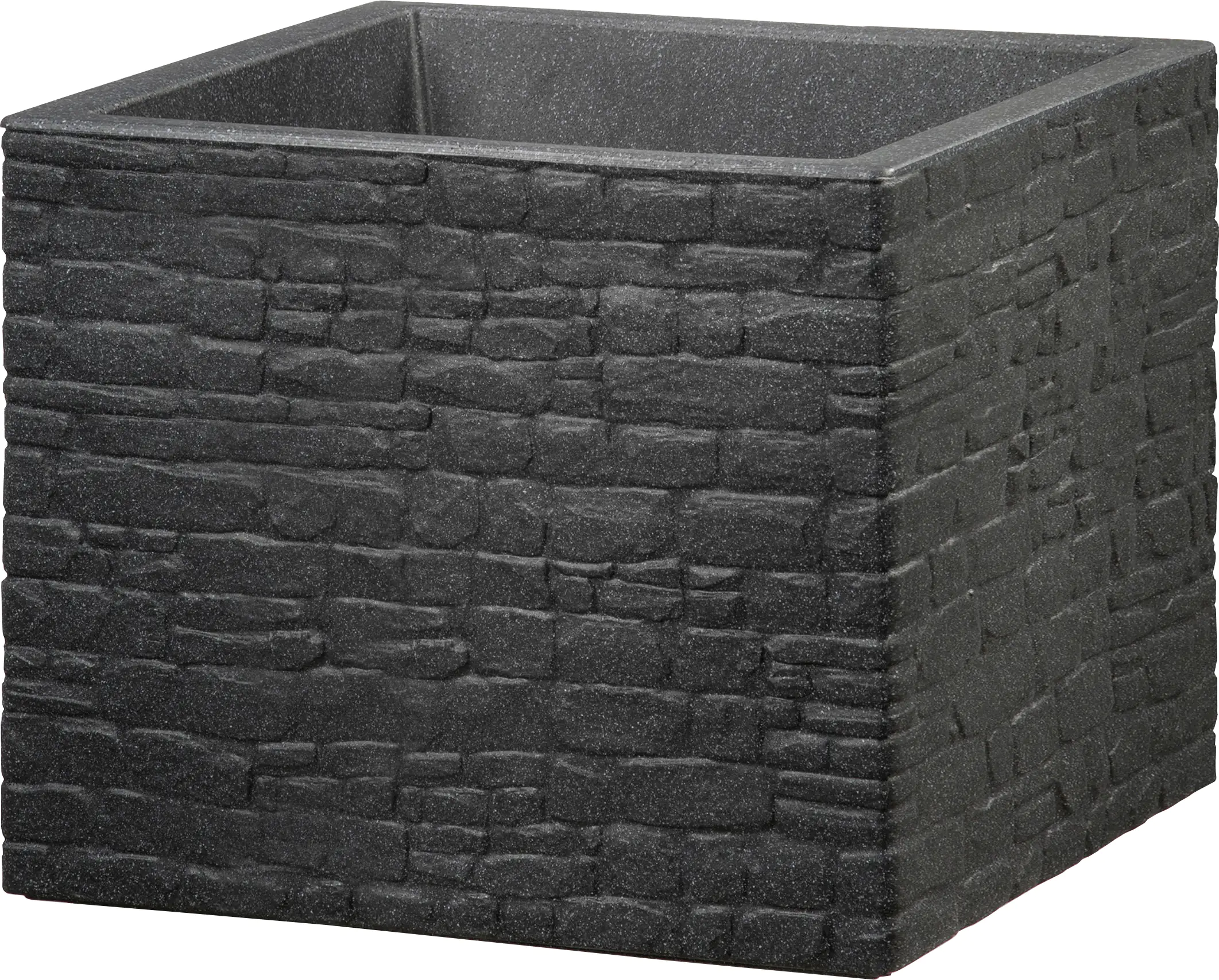 Scheurich Pflanzgefäß Muretto 38 x 38 x 33 cm schwarz granit Scheurich Pflanzgefäß Muretto 38 x 38 x 33 cm schwarz granit