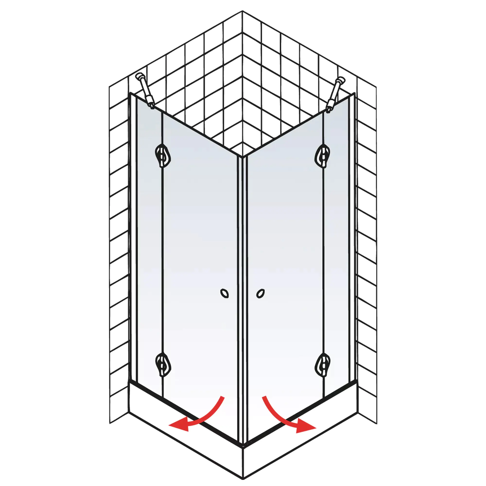 Schulte Eckeinstieg 100 x 100 x 200 cm MasterClass