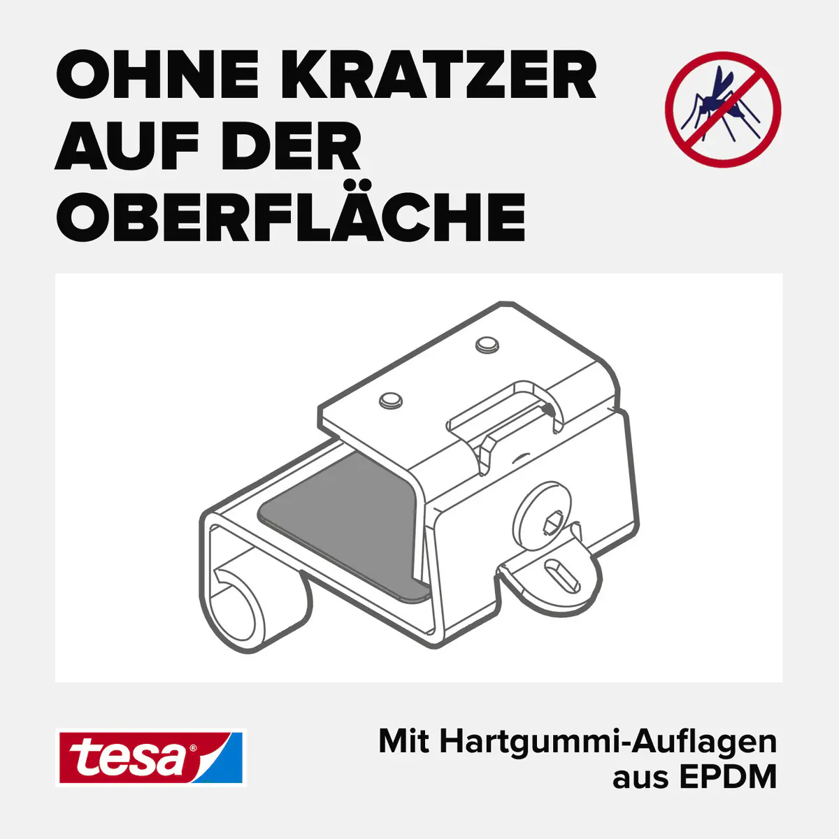 tesa Adapter FALT 35 x 43 x 48 mm anthrazit