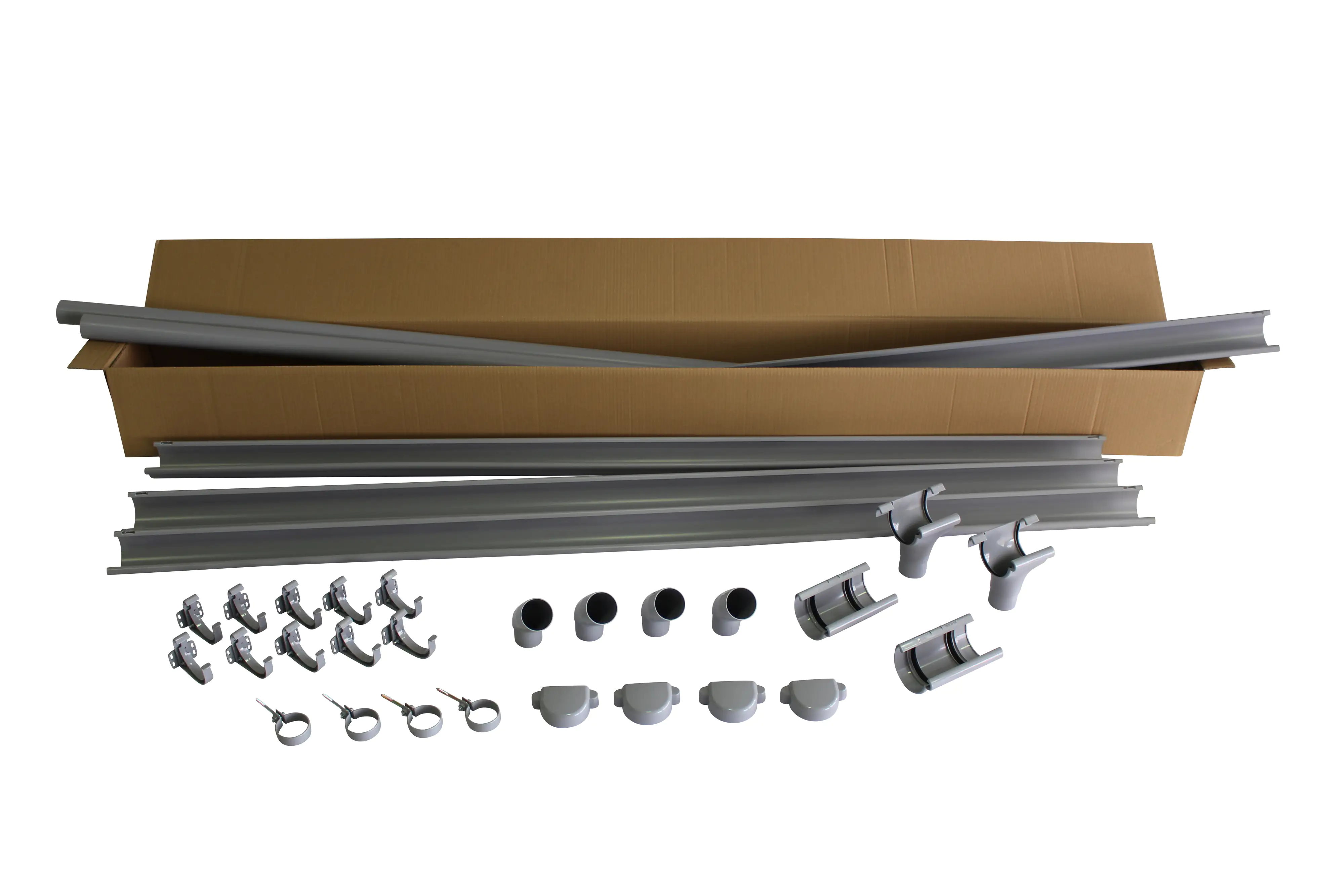 Marley Dachrinnen-Komplettset RG 75 für Garten- und Blockhäuser bis 4 m grau Marley Dachrinnen-Komplettset RG 75 für Garten- und Blockhäuser bis 4 m grau