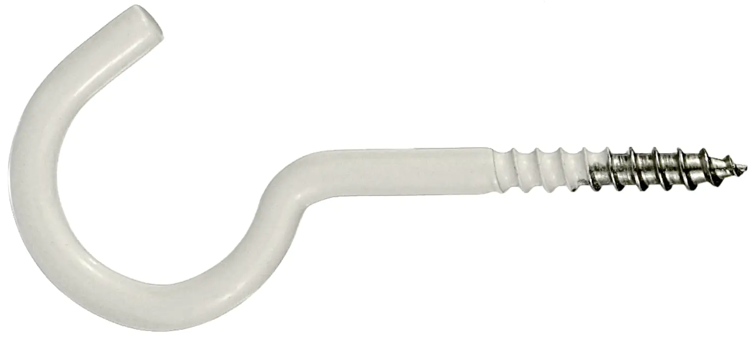 Wäscheleinenhaken 5,2 x 80 mm weiß