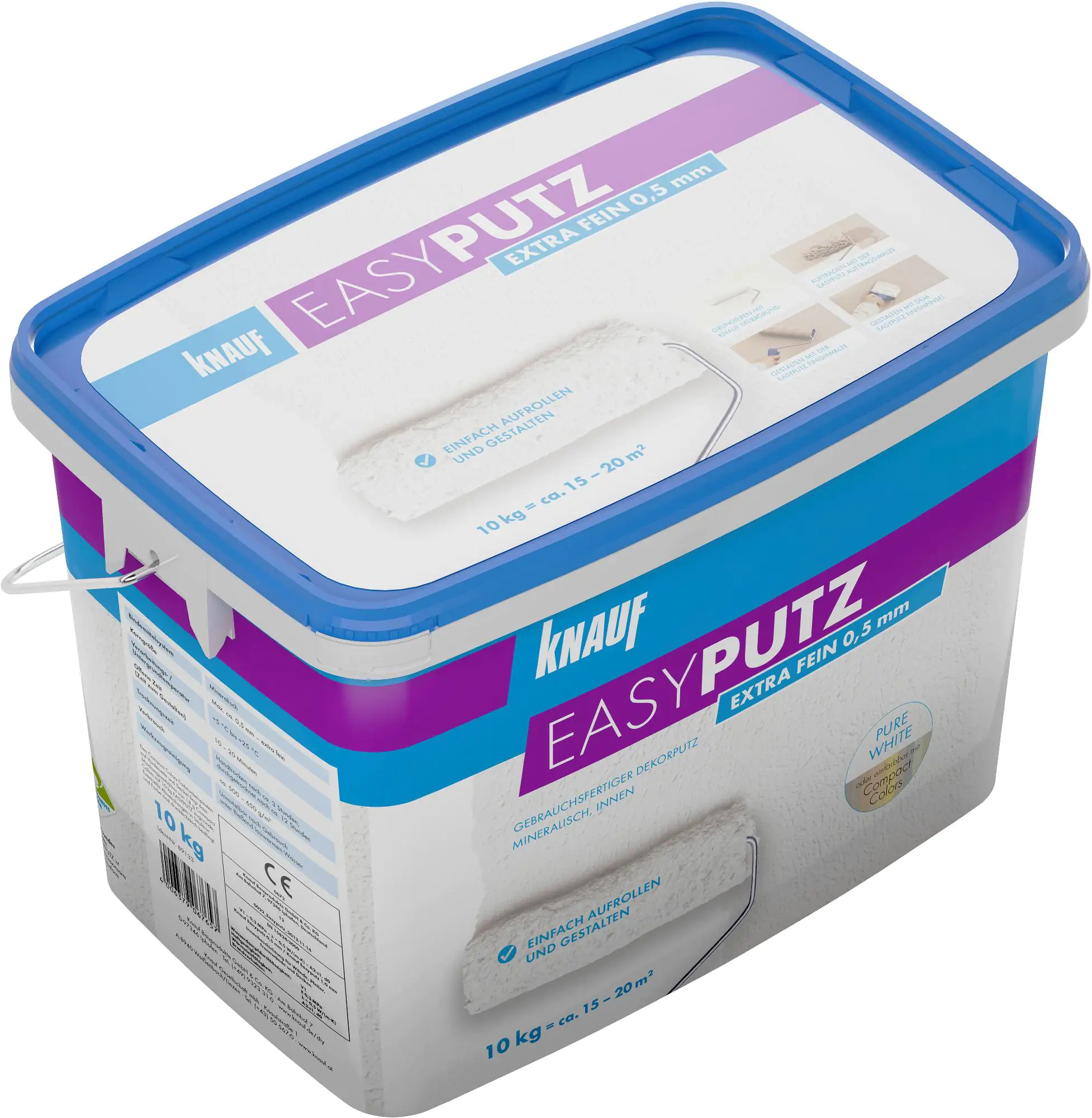 Knauf EasyPutz Streichputz 10 kg 0,5 mm extra fein schneeweiß