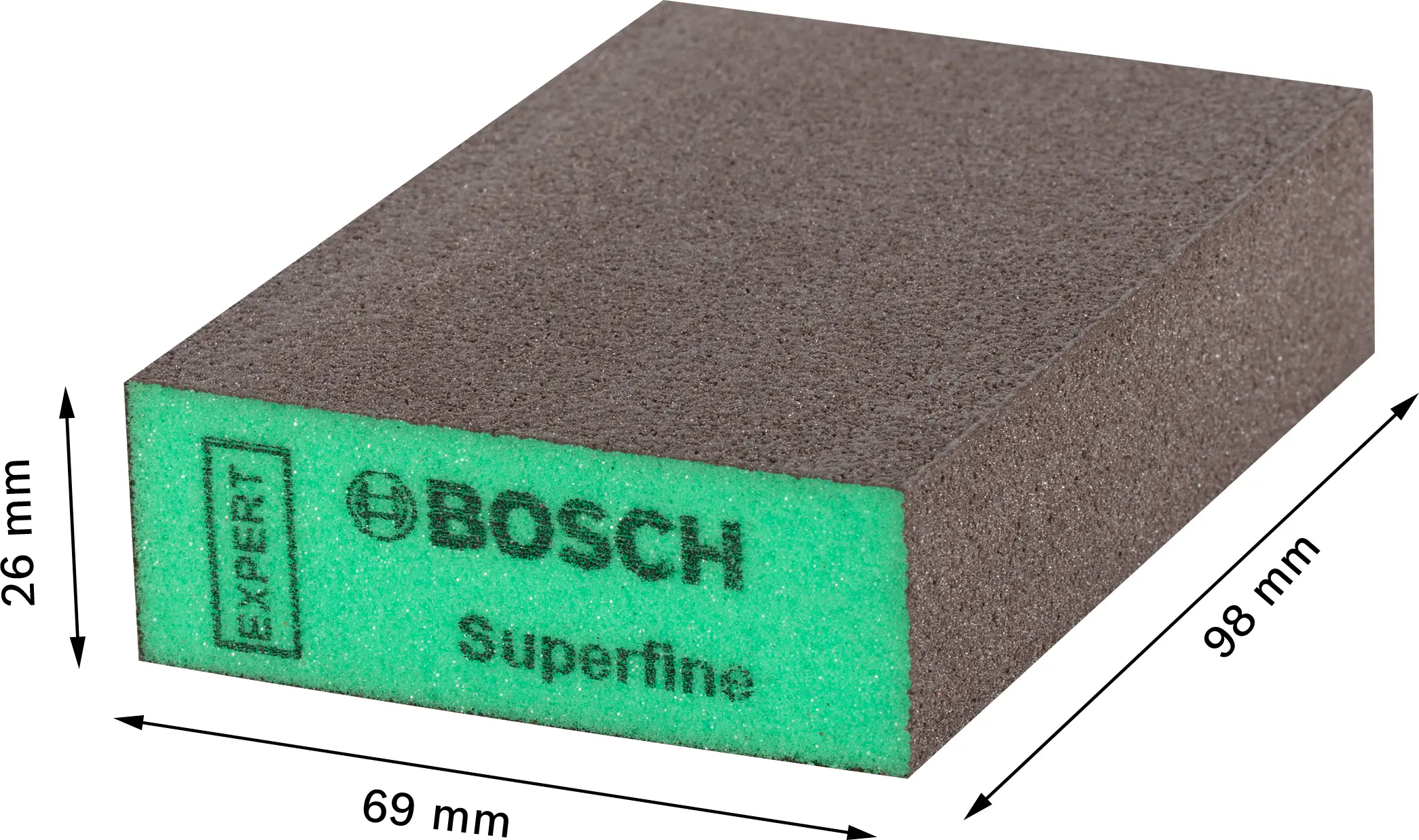 Bosch Expert S471-Standard-Schleifblock 26 x 69 x 97 mm superfein 