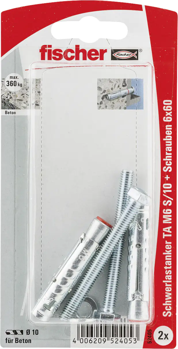Fischer Schwerlastanker TA 10.0 x 49 mm - 2 Stück