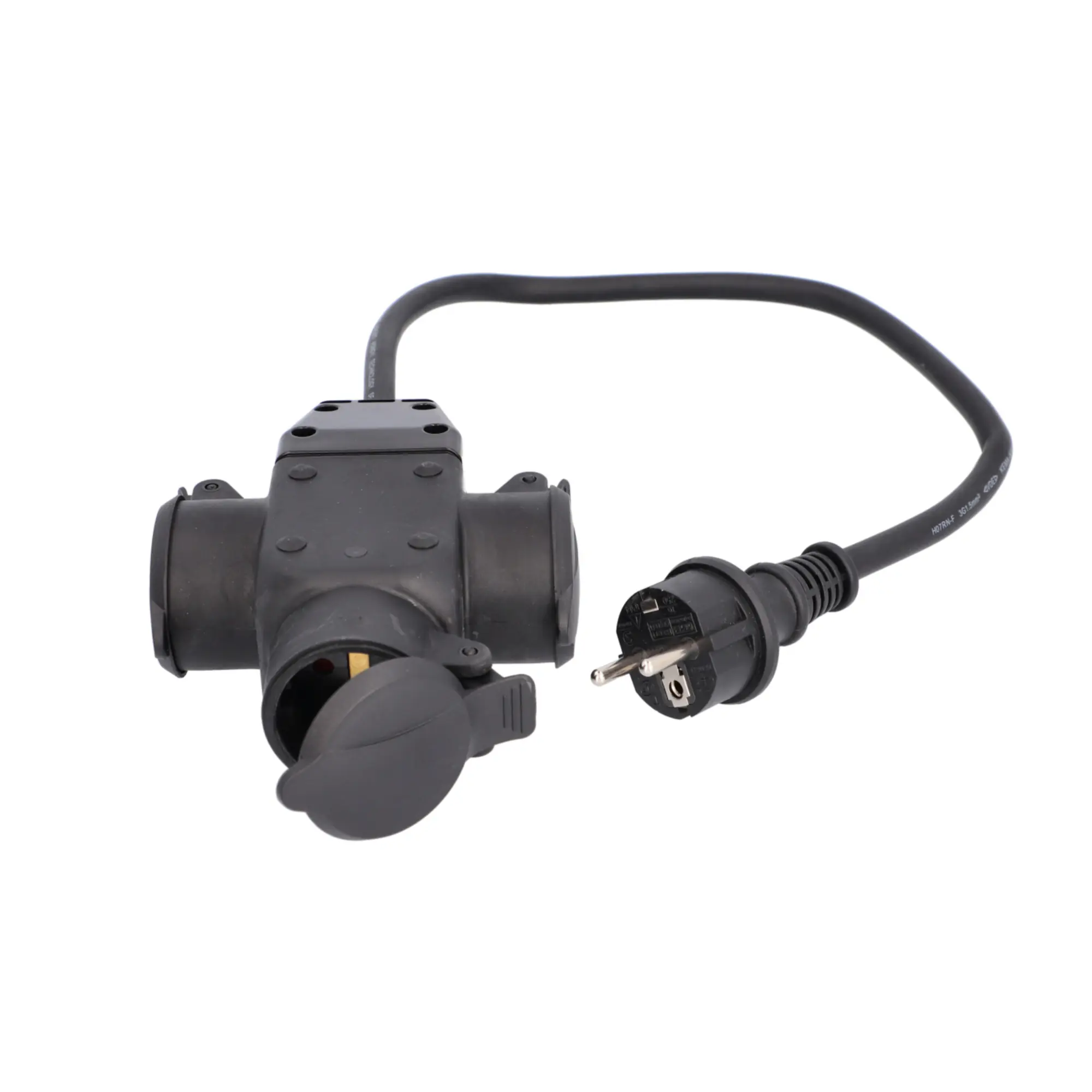 Unitec Verlängerungskabel mit 3 Schutzkontaktsteckdosen 50 cm schwarz Unitec Verlängerungskabel mit 3 Schutzkontaktsteckdosen 50 cm schwarz