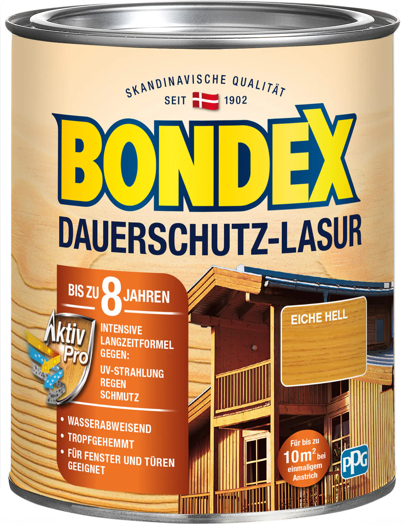 Bondex Dauerschutz Lasur 750 ml eiche hell