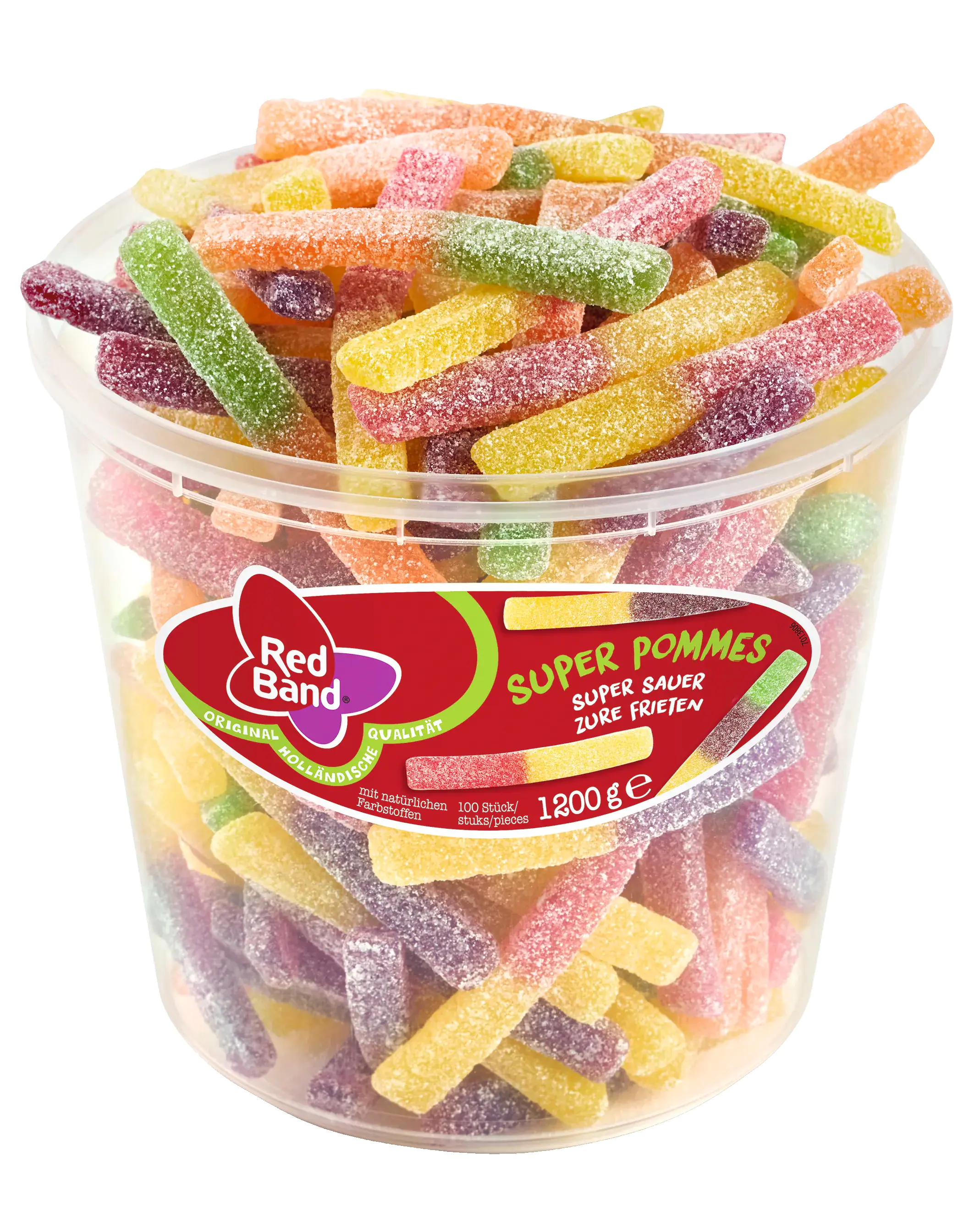 Red Band Fruchtgummi Super Pommes super sauer 1200 g