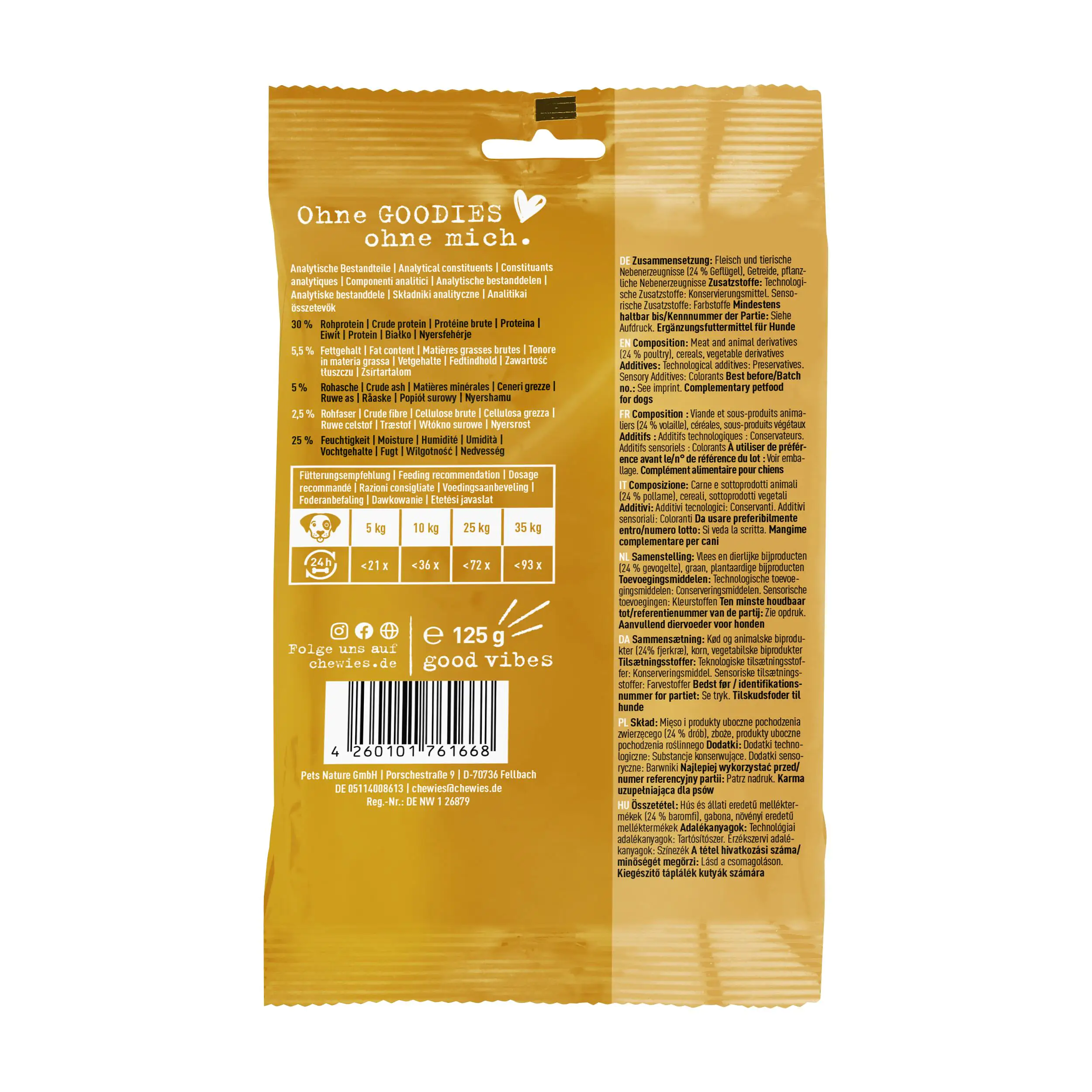 Chewies Mini Geflügel 125g