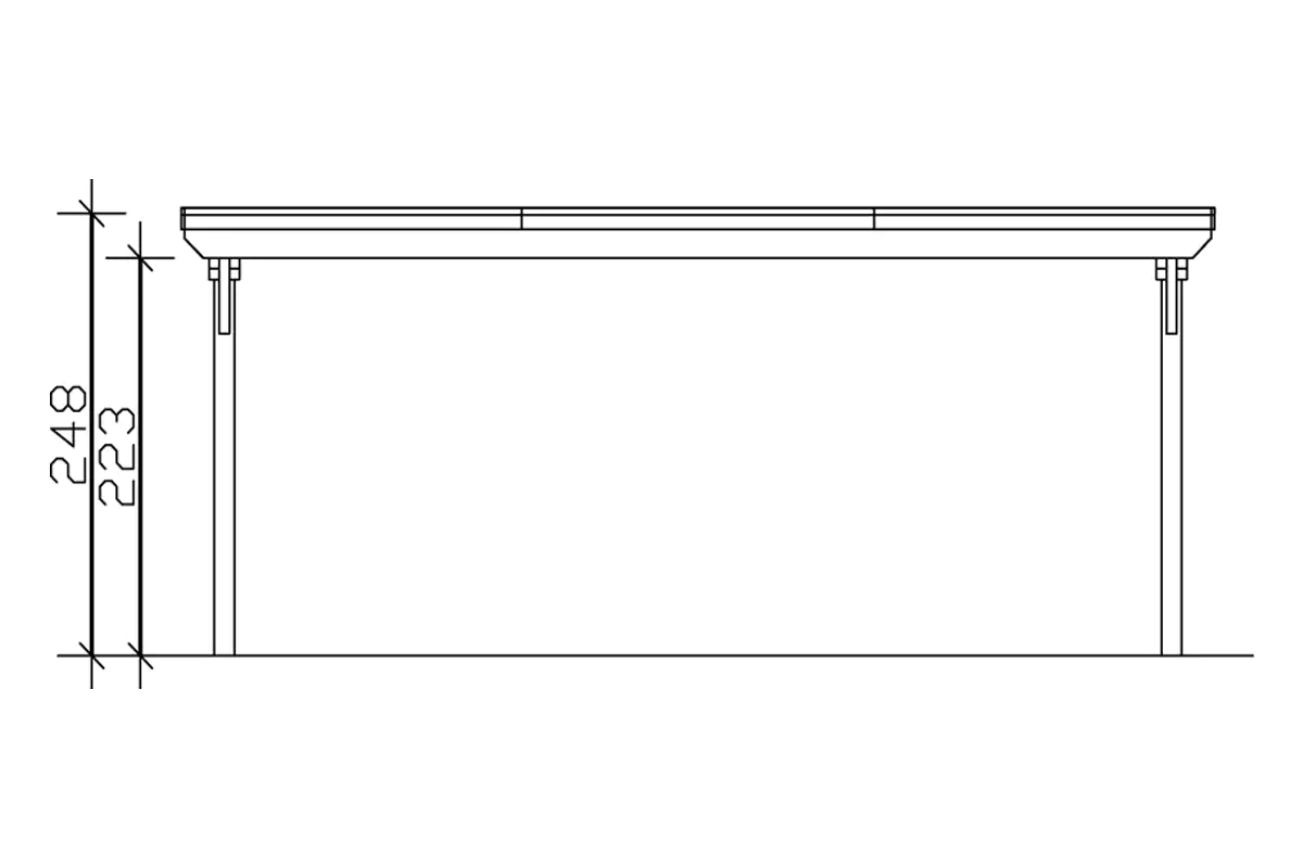 4018211022540_05 SKAN HOLZ Carport Emsland 613 x 846 cm mit Aluminiumdach, natur