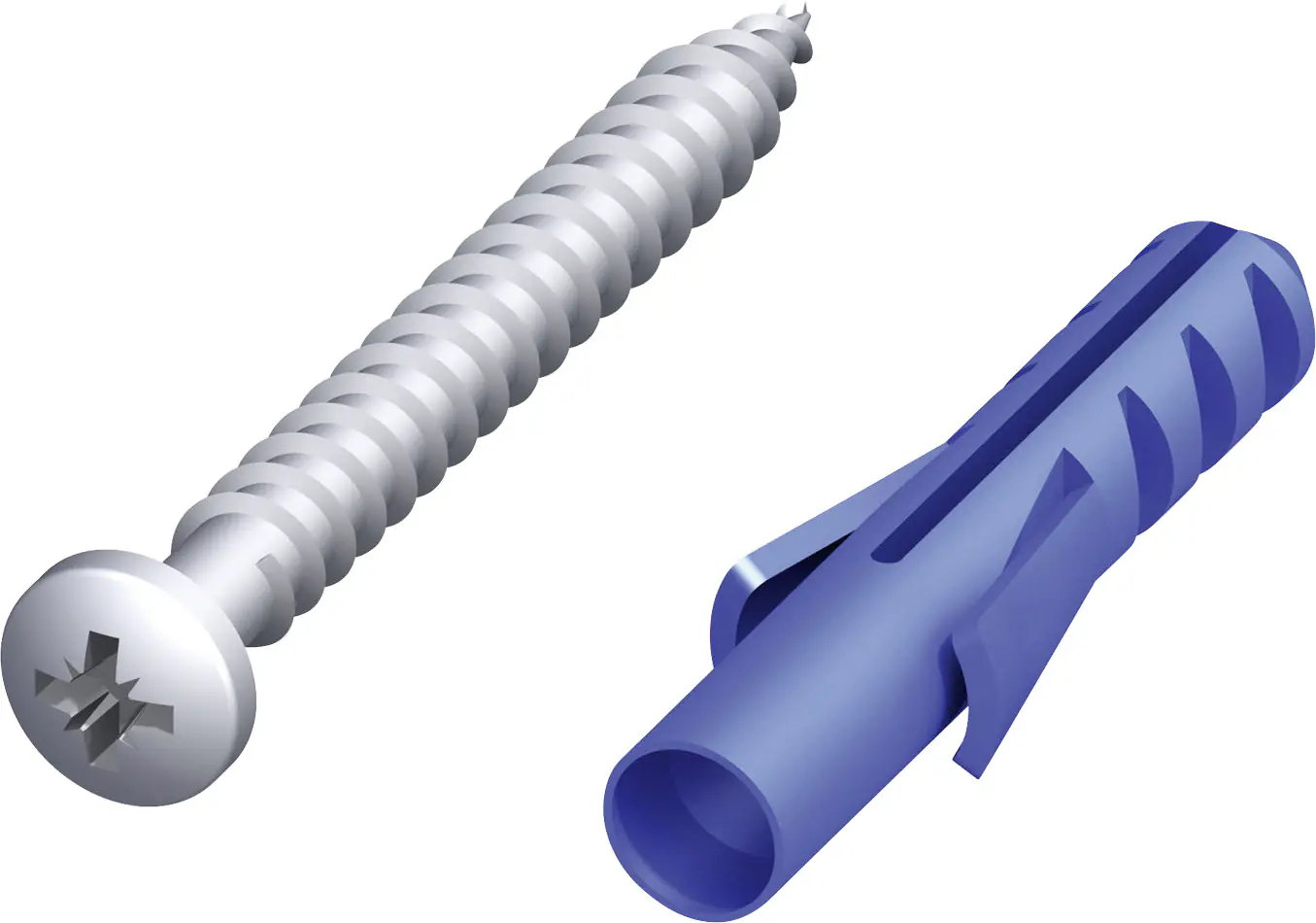 alfer Linsenkopfschraube mit Dübel 2.9 x 9.5 mm Stahl verzinkt silber