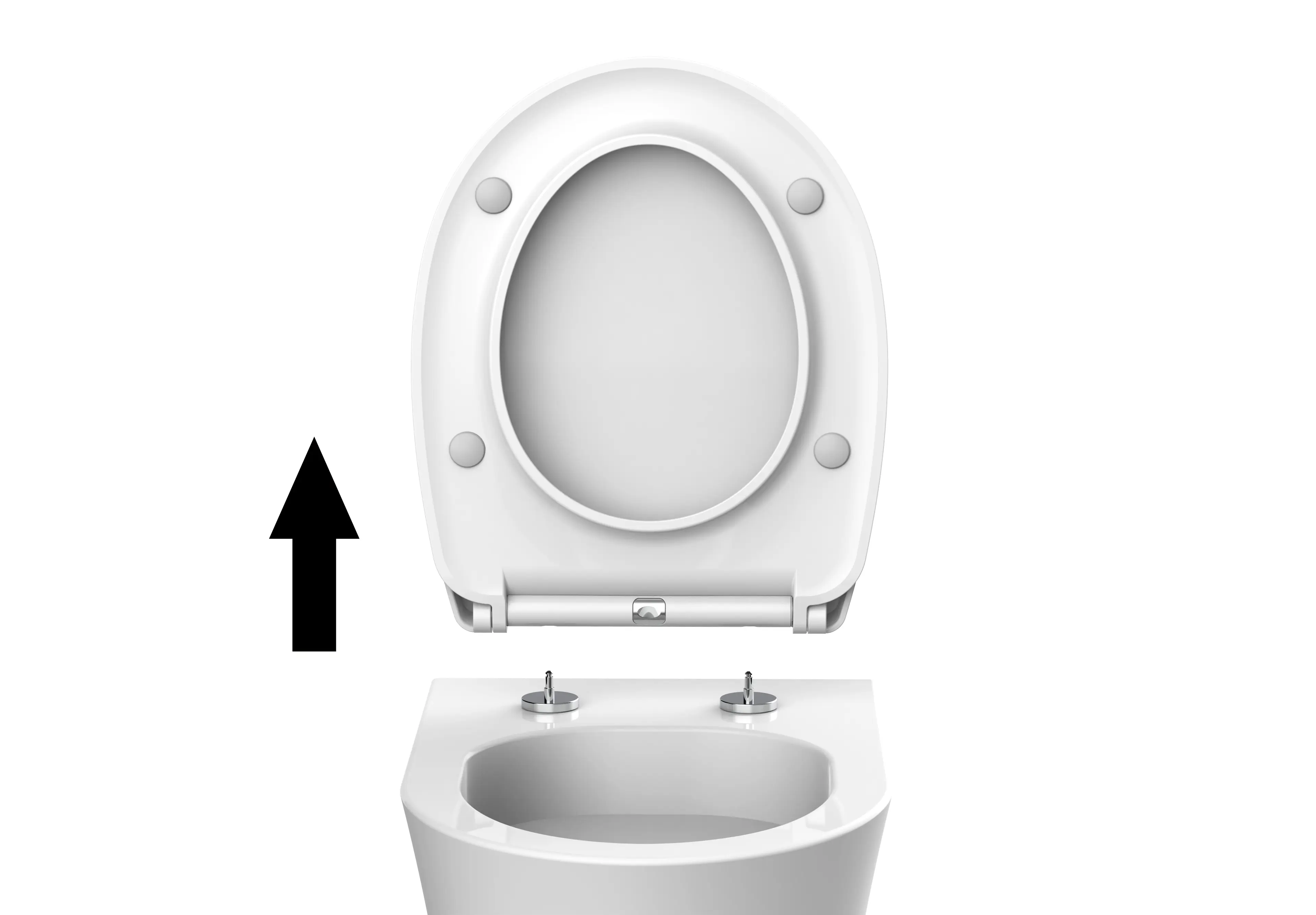 Primaster WC-Sitz mit Absenkautomatik Ontario weiß Primaster WC-Sitz mit Absenkautomatik Ontario weiß