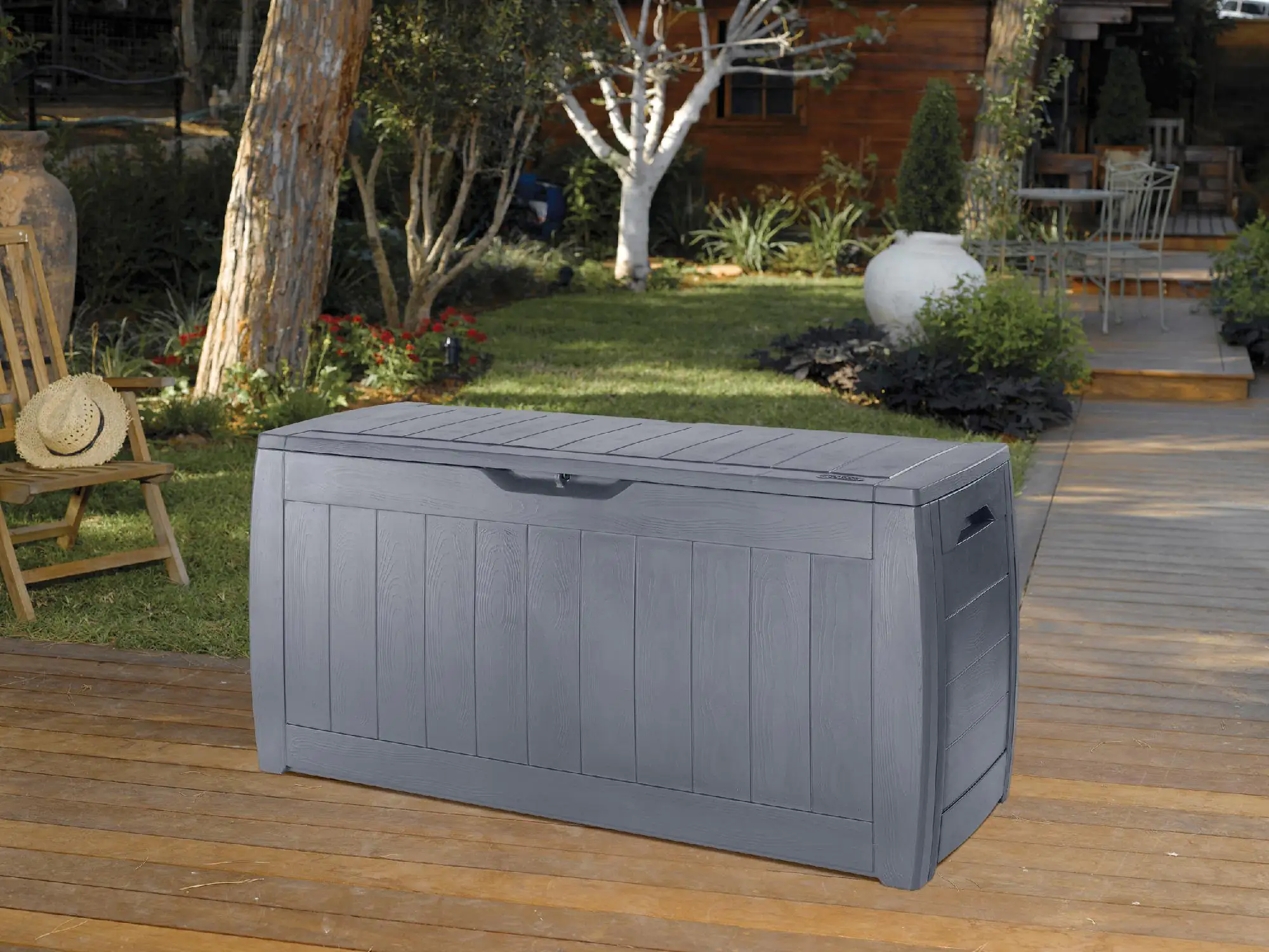 Keter Auflagenbox/Universalbox Hollywood 270 l, graphit, Keter Auflagenbox/Universalbox Hollywood 270 l, graphit,