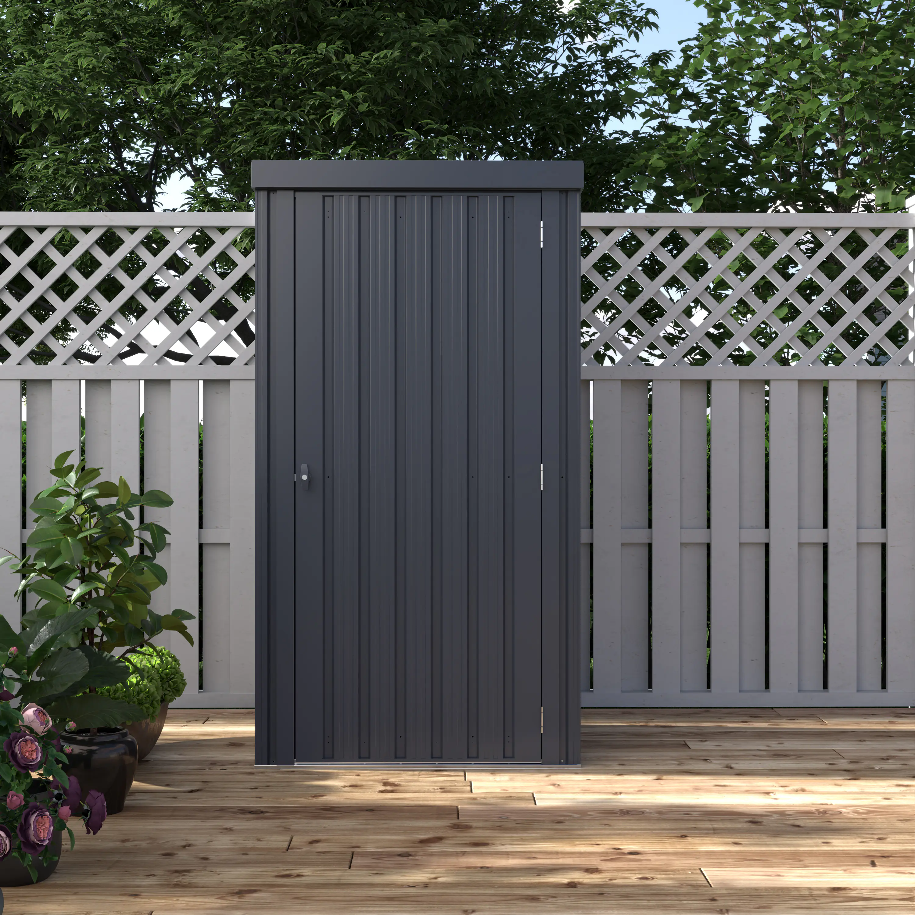 Pergart Metallgerätehaus Marburg 98 x 81 x 189 cm anthrazit