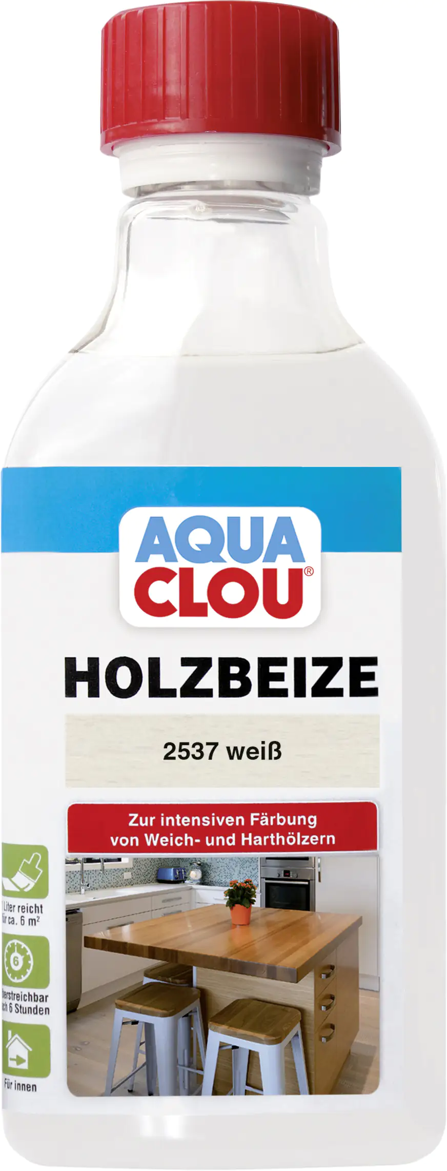 Aqua Clou Holzbeize 250 ml weiß