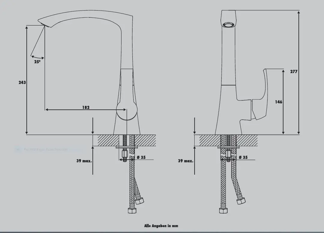 Primaster Küchenarmatur Lüneburg verchromt