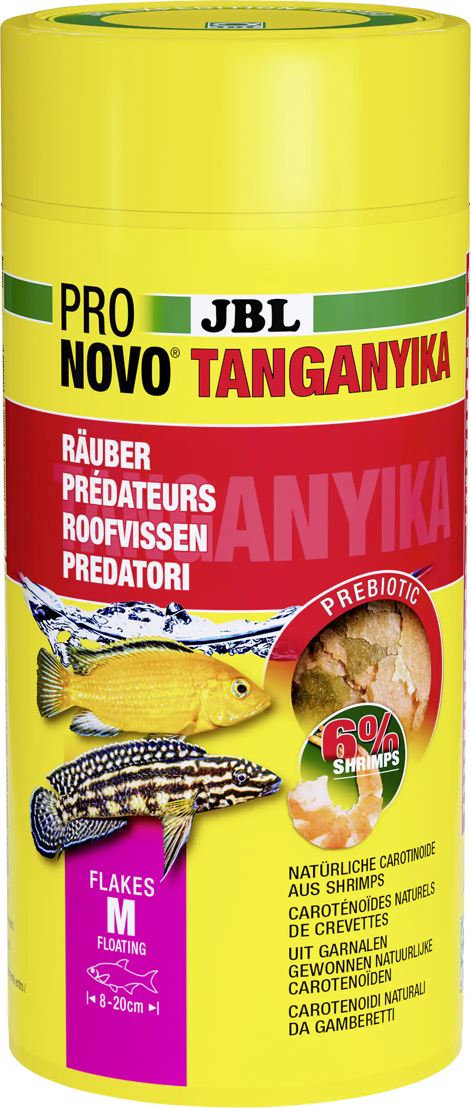 JBL Fischfutter Pronovo Tanganyika Flakes M Fischfutterflocken 1000 ml JBL Fischfutter Pronovo Tanganyika Flakes M Fischfutterflocken 1000 ml