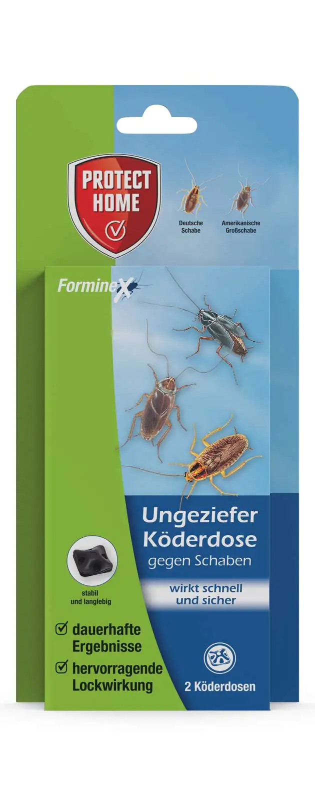 Protect Home FormineX Ungezieferköderdose gegen Schaben 2 Stück