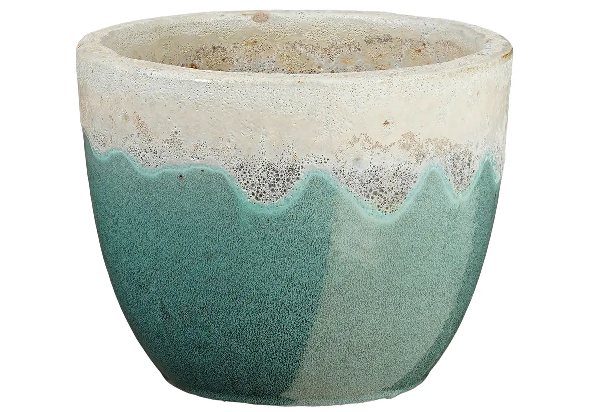 Mica Decorations Pflanztopf Picchu Ø 25 x 20 cm minzgrün