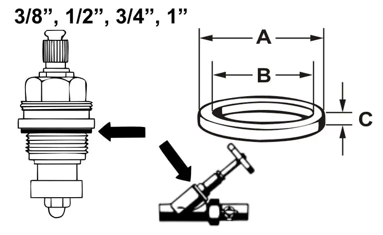 Cornat Fiberring für Hahnoberteile 1/2''