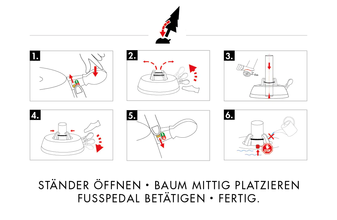Krinner Christbaumständer GreenLine Comfort Grip S Stamm Ø: bis 11 cm