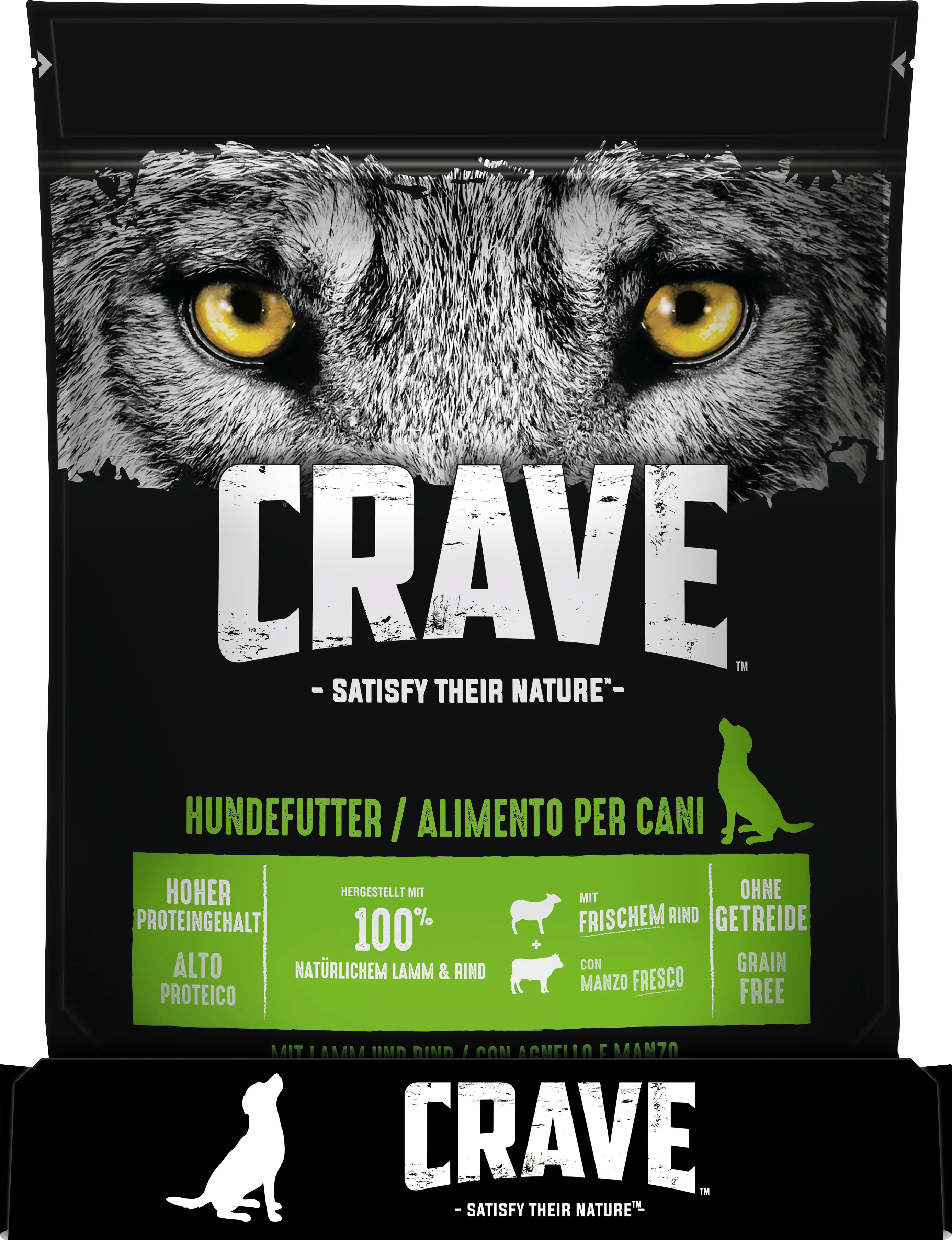 Crave Adult mit Lamm und Rind Hundefutter 1 kg